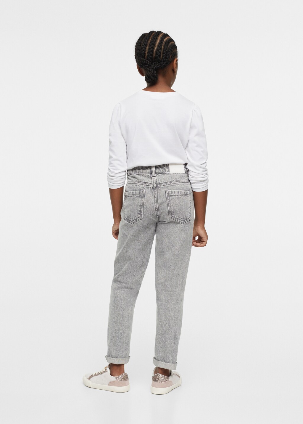 Cotton mom-fit jeans - Details of the article 3