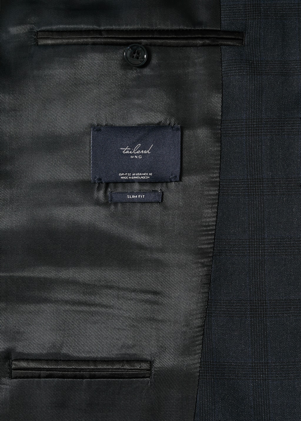 Slim fit check suit blazer - Details of the article 8