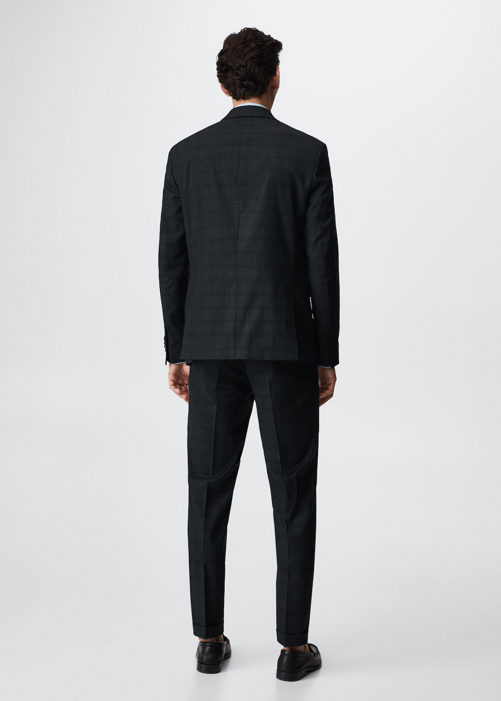 Slim fit check suit blazer - Reverse of the article