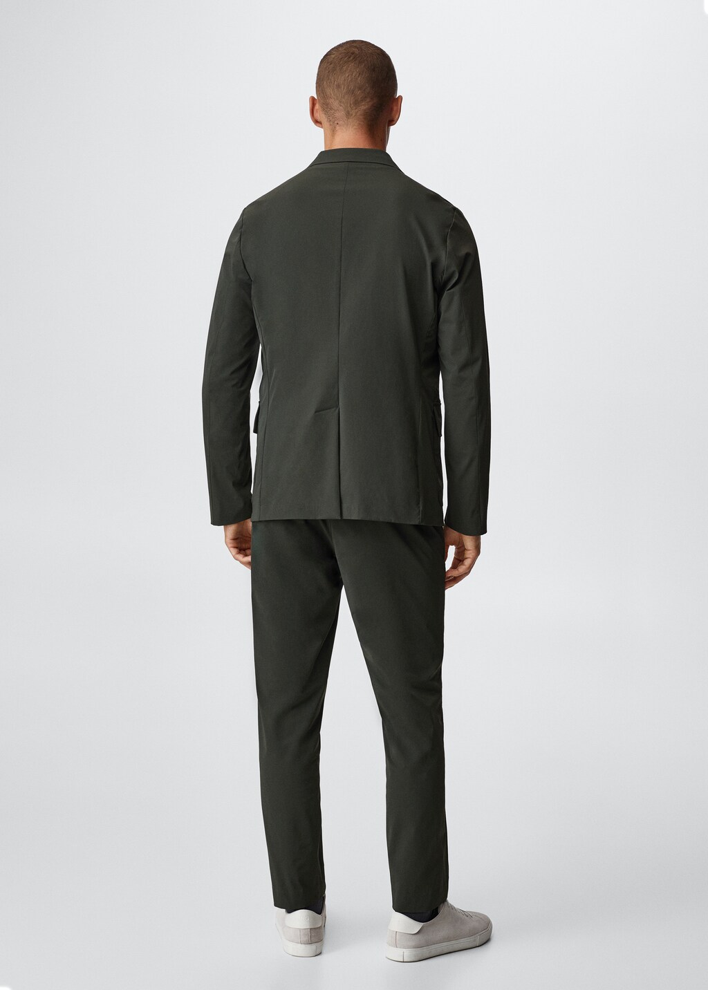 Slim-fit stretch suit jacket - Reverse of the article