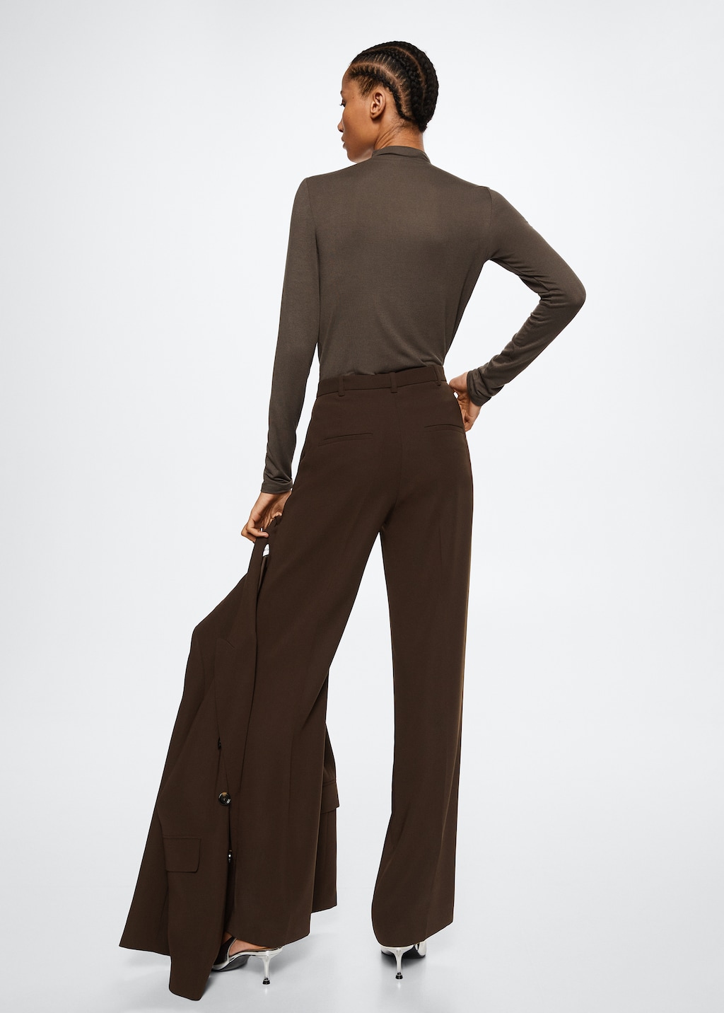 Straight suit pants - Reverse of the article