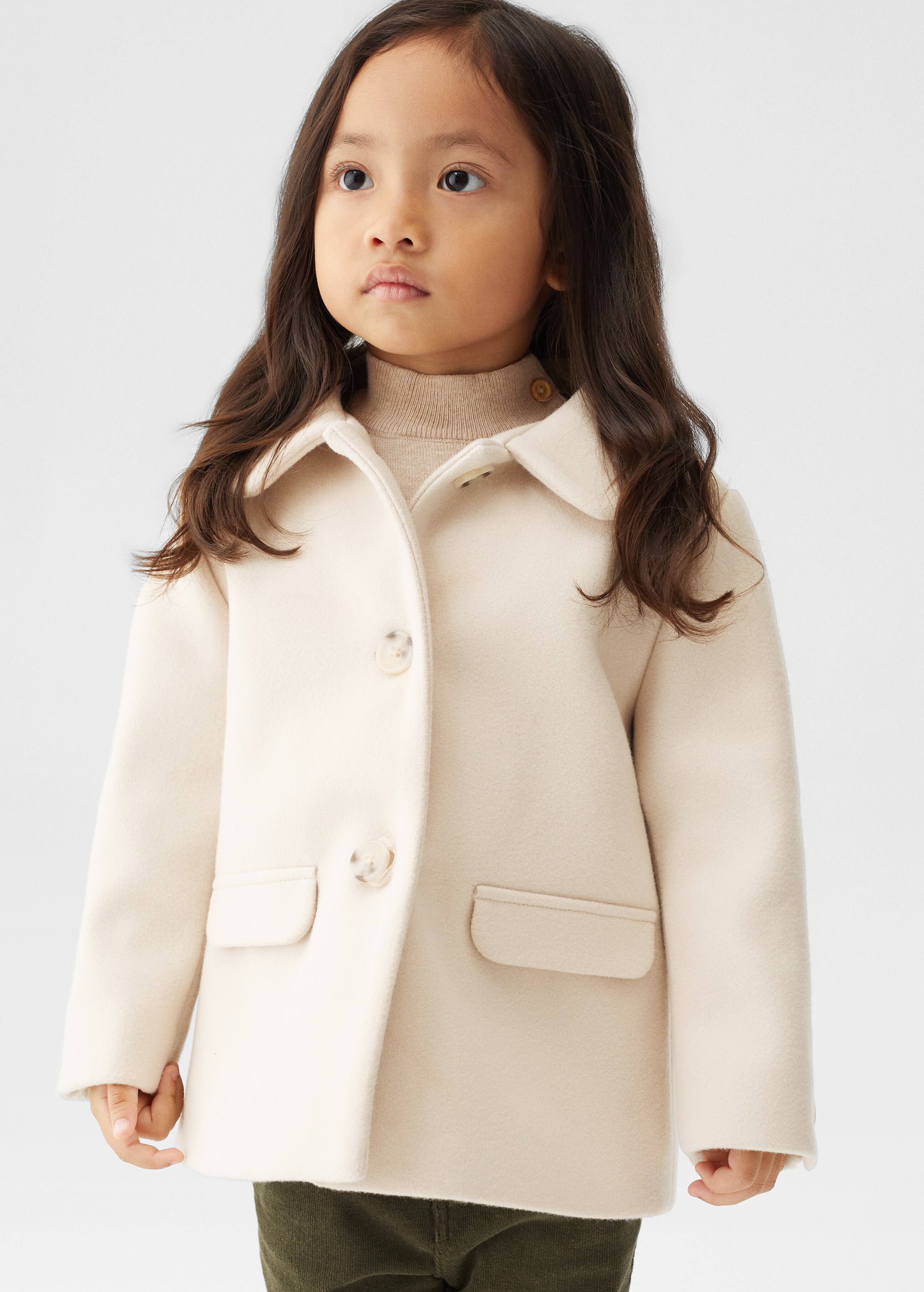 Buttoned cotton coat - Details of the article 1