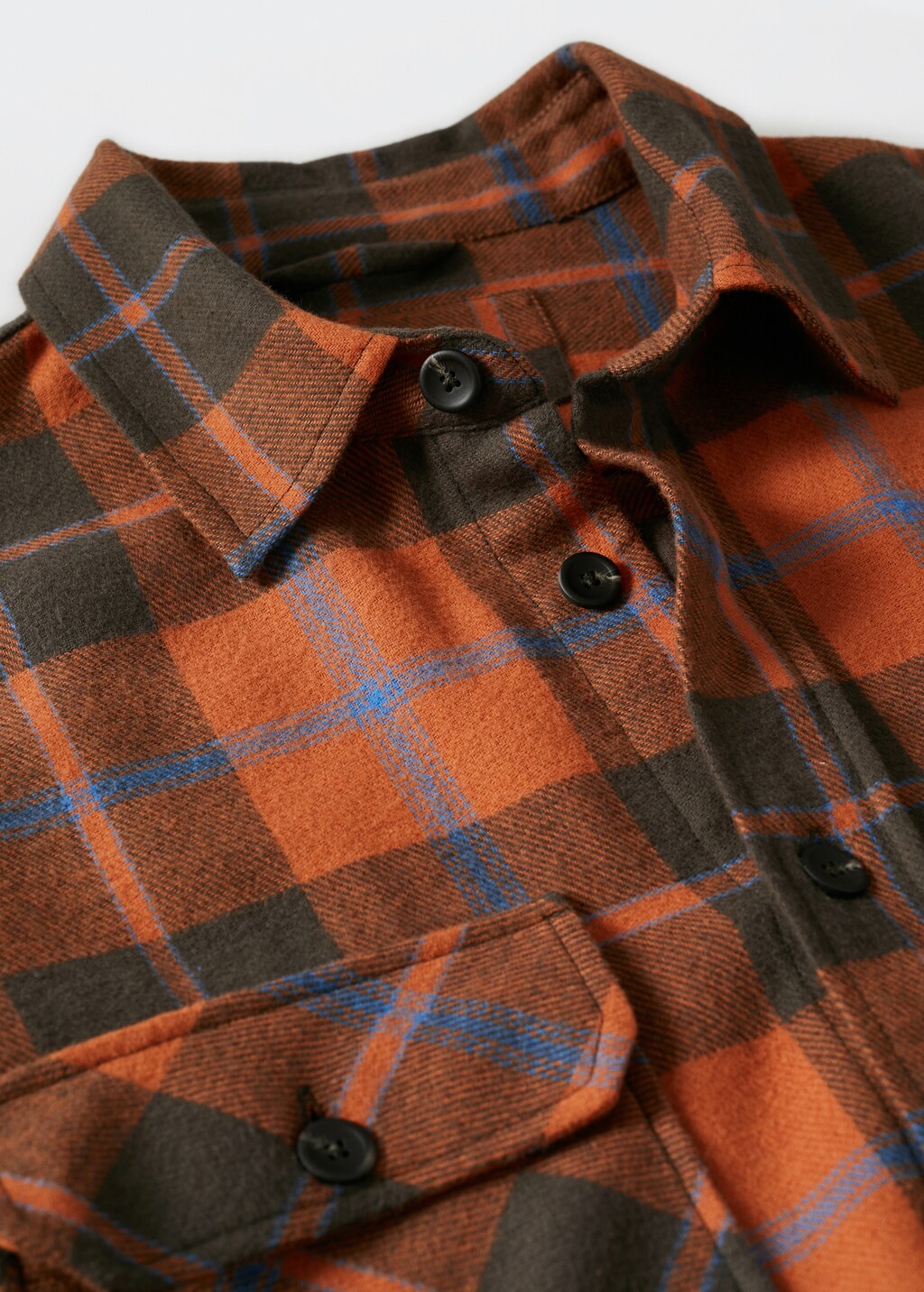 Check cotton overshirt - Details of the article 8