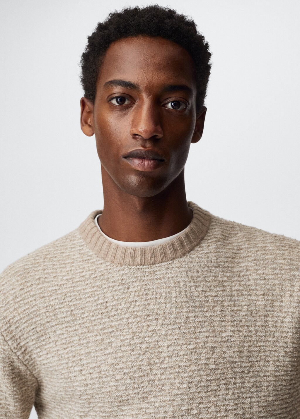 Textured wool-blend sweater - Details of the article 1