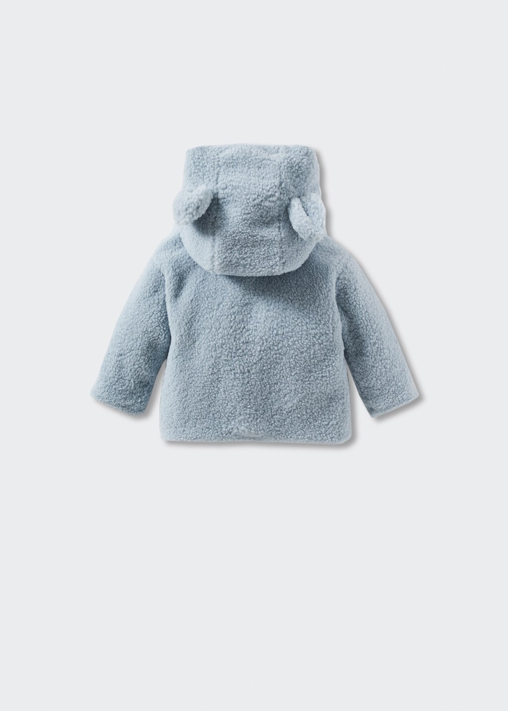 Shearling-effect hooded coat - Reverse of the article