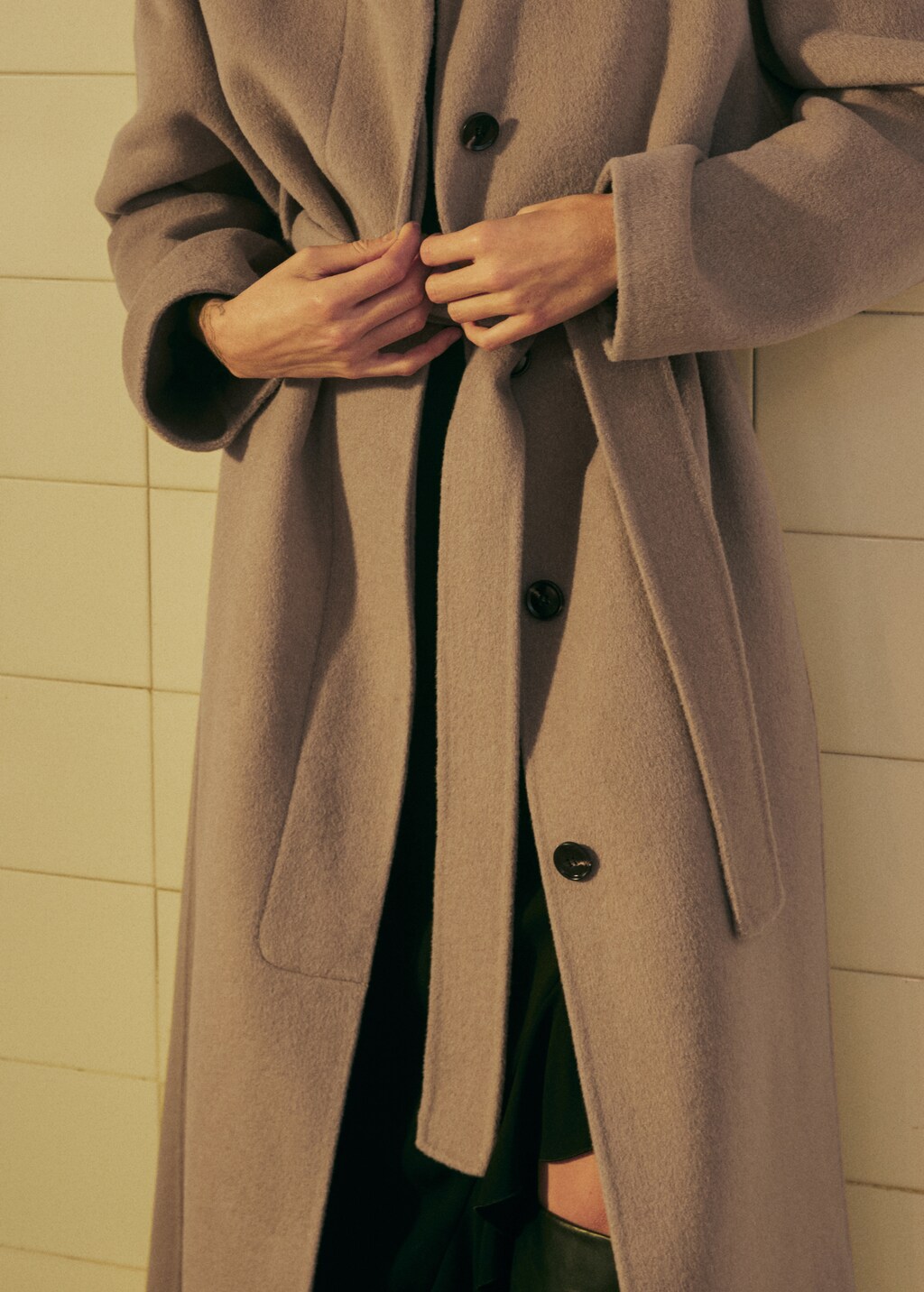 Wool handmade coat