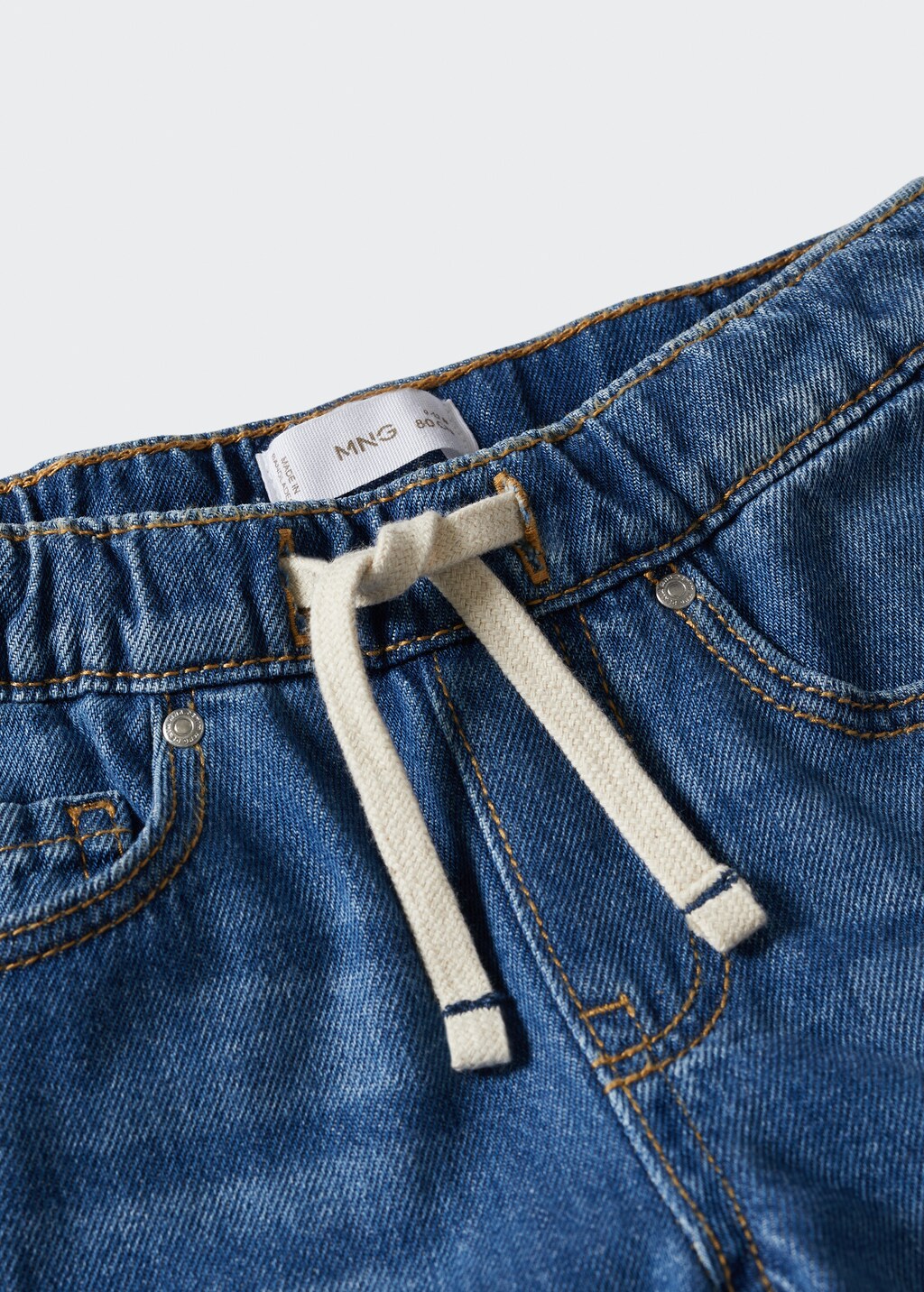 Drawstring waist jeans - Details of the article 8