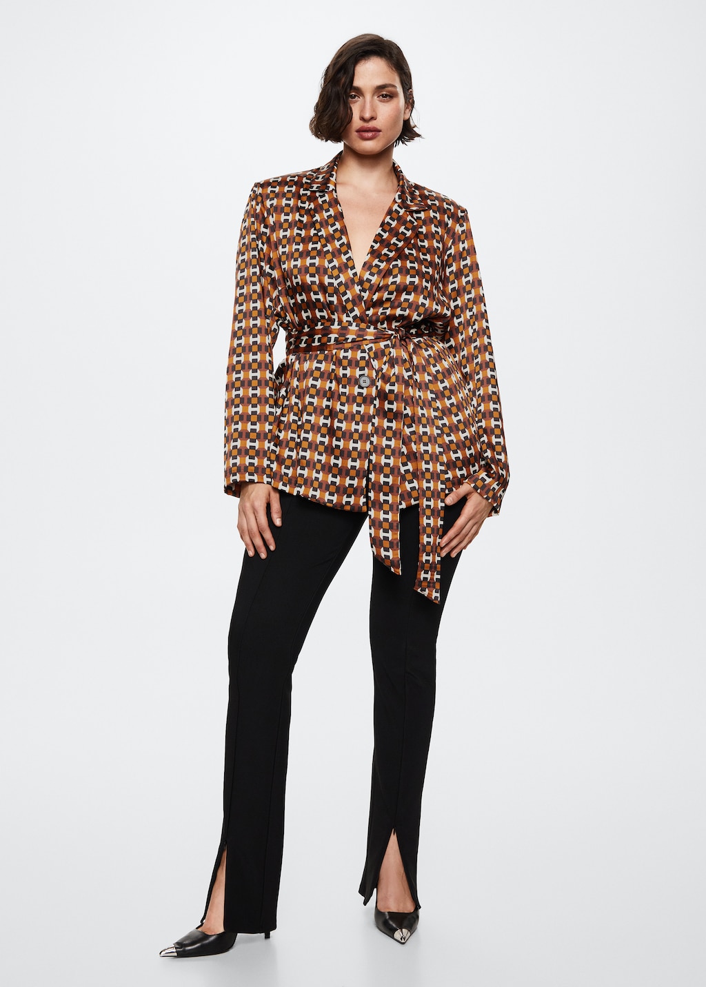 Geometric-print blouse - Details of the article 3