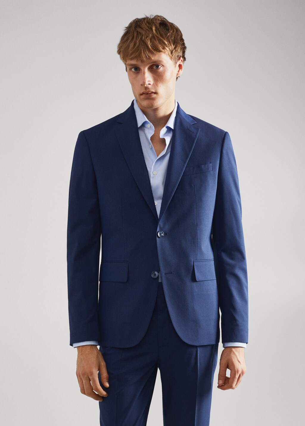 Slim-fit suit jacket - Medium plane