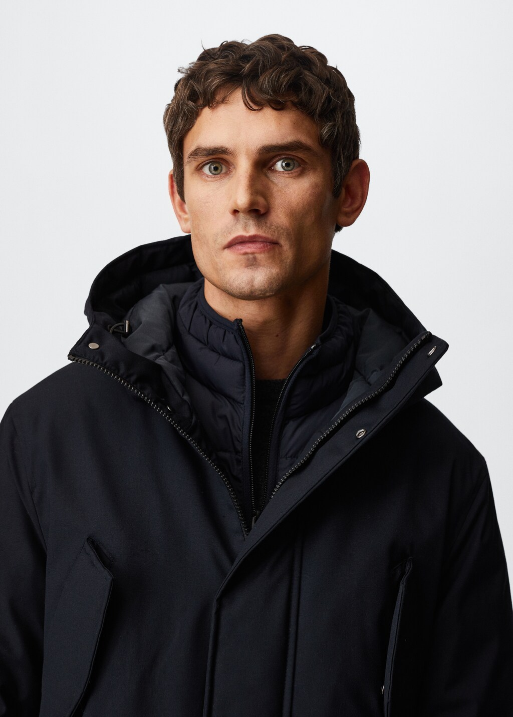 Water-repellent quilted coat - Details of the article 1