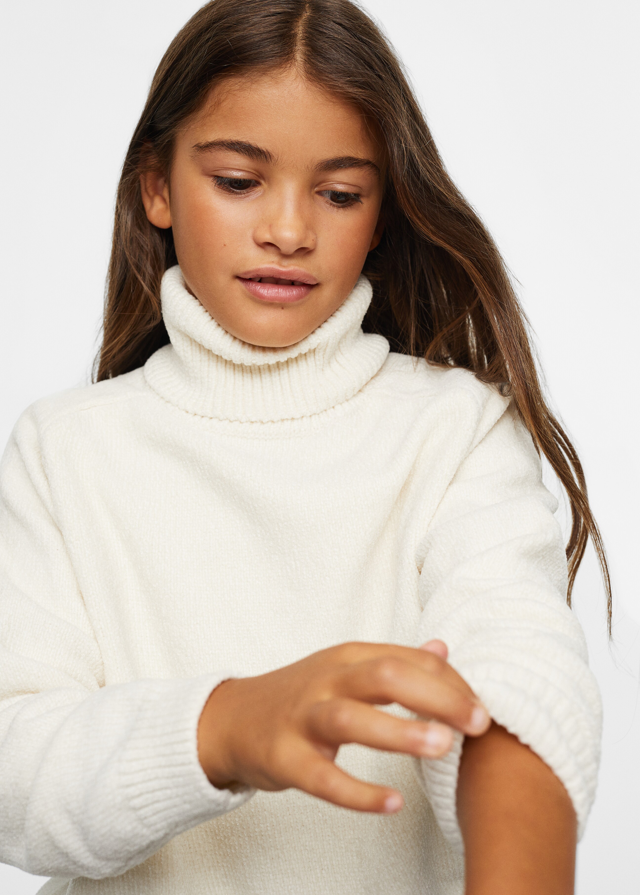 Chenille knit sweater - Details of the article 4