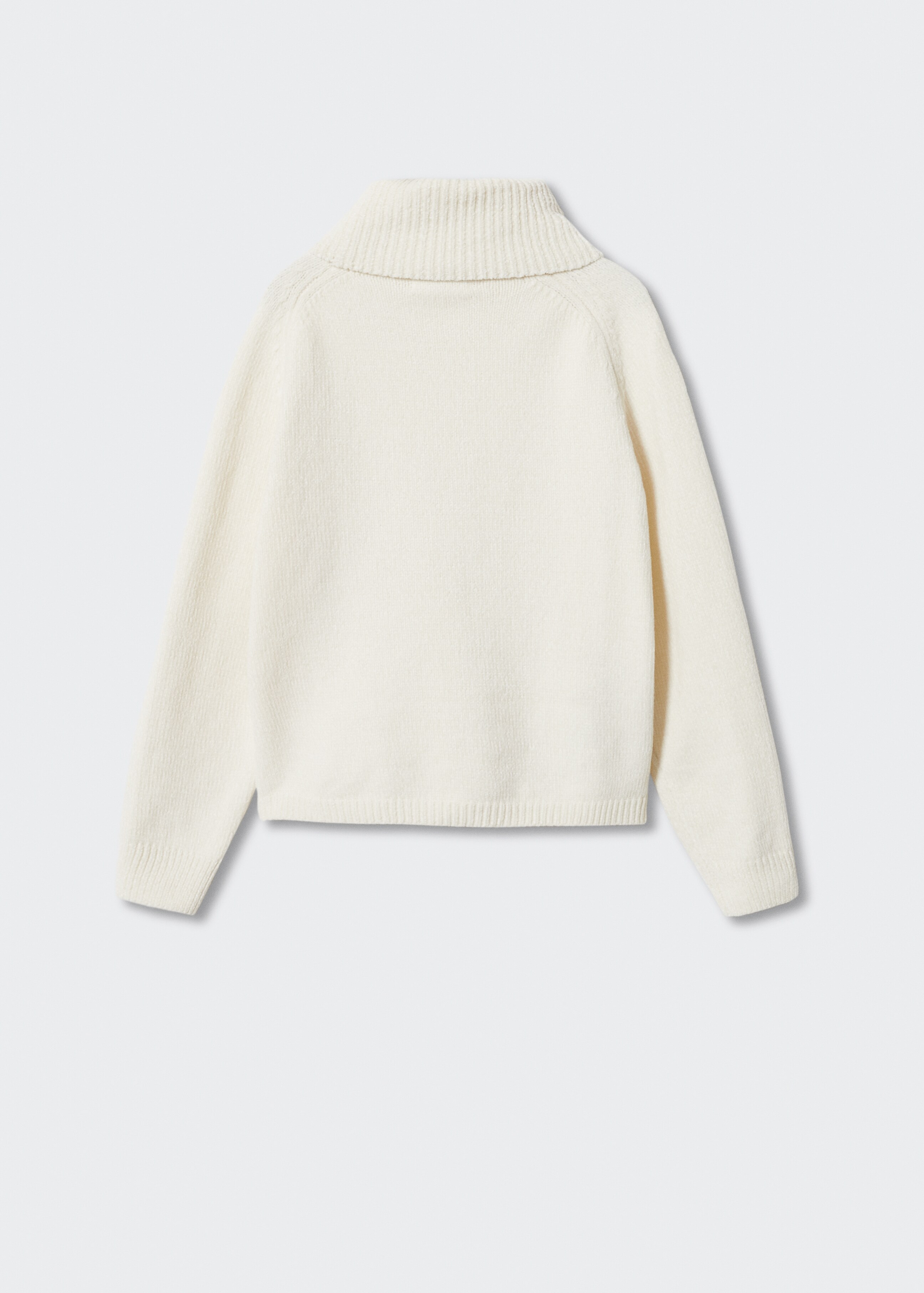 Chenille knit sweater - Reverse of the article