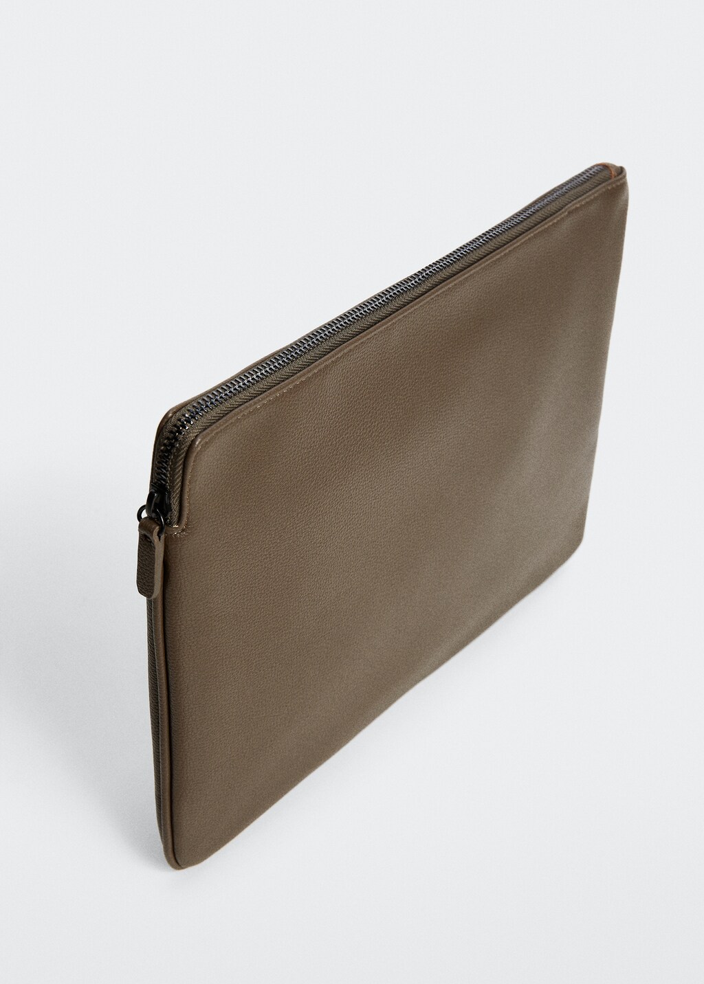 Leather-effect laptop case - Medium plane