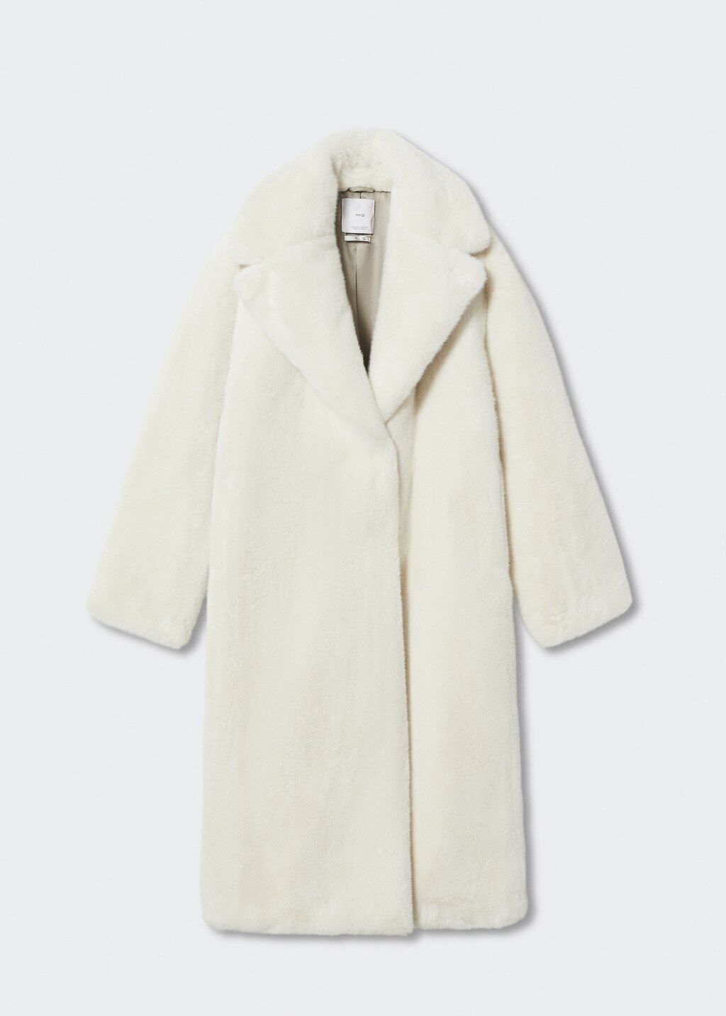 AMI Paris faux-fur oversize coat - Neutrals