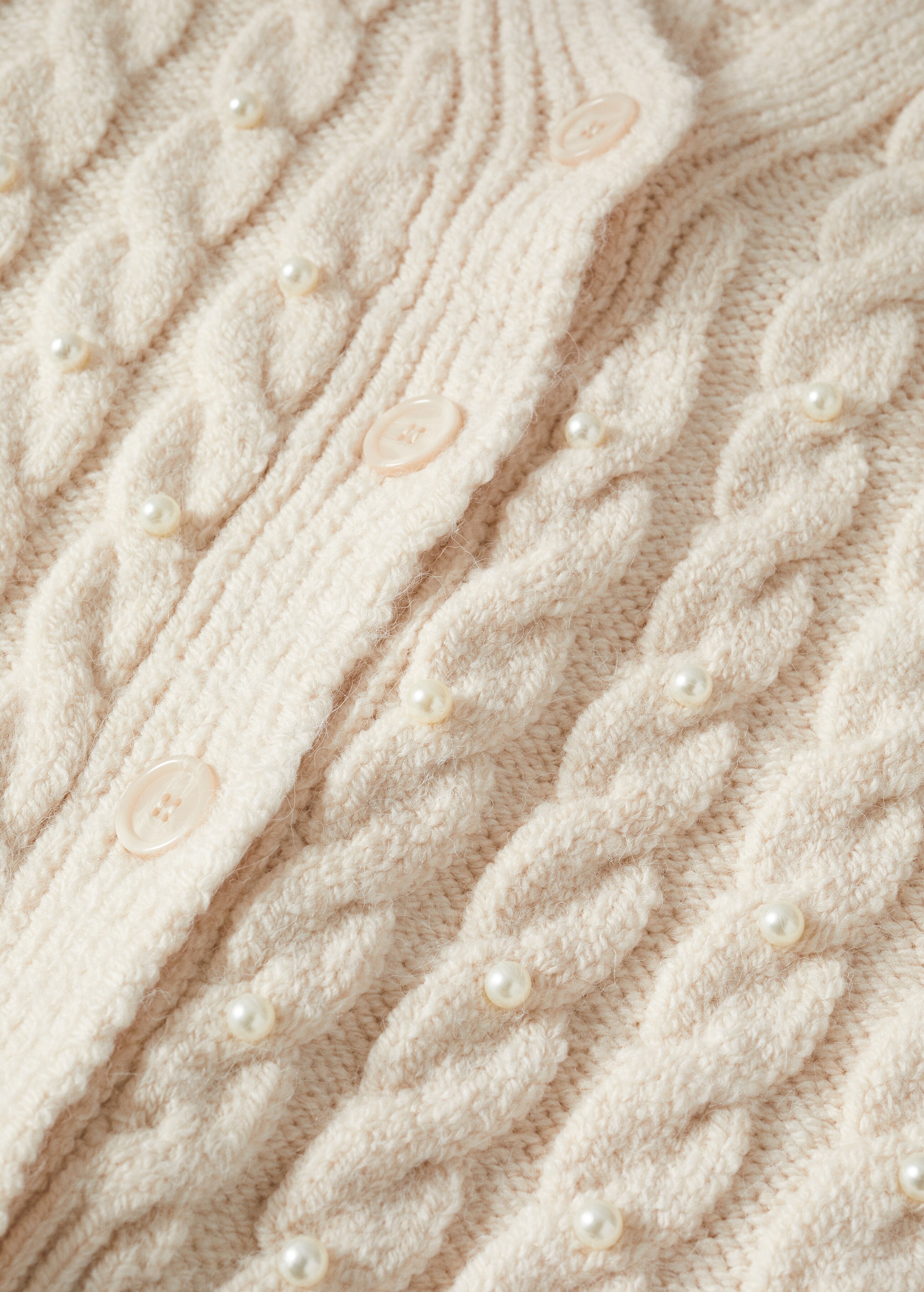 Knitted cardigan with pearls - Details of the article 8