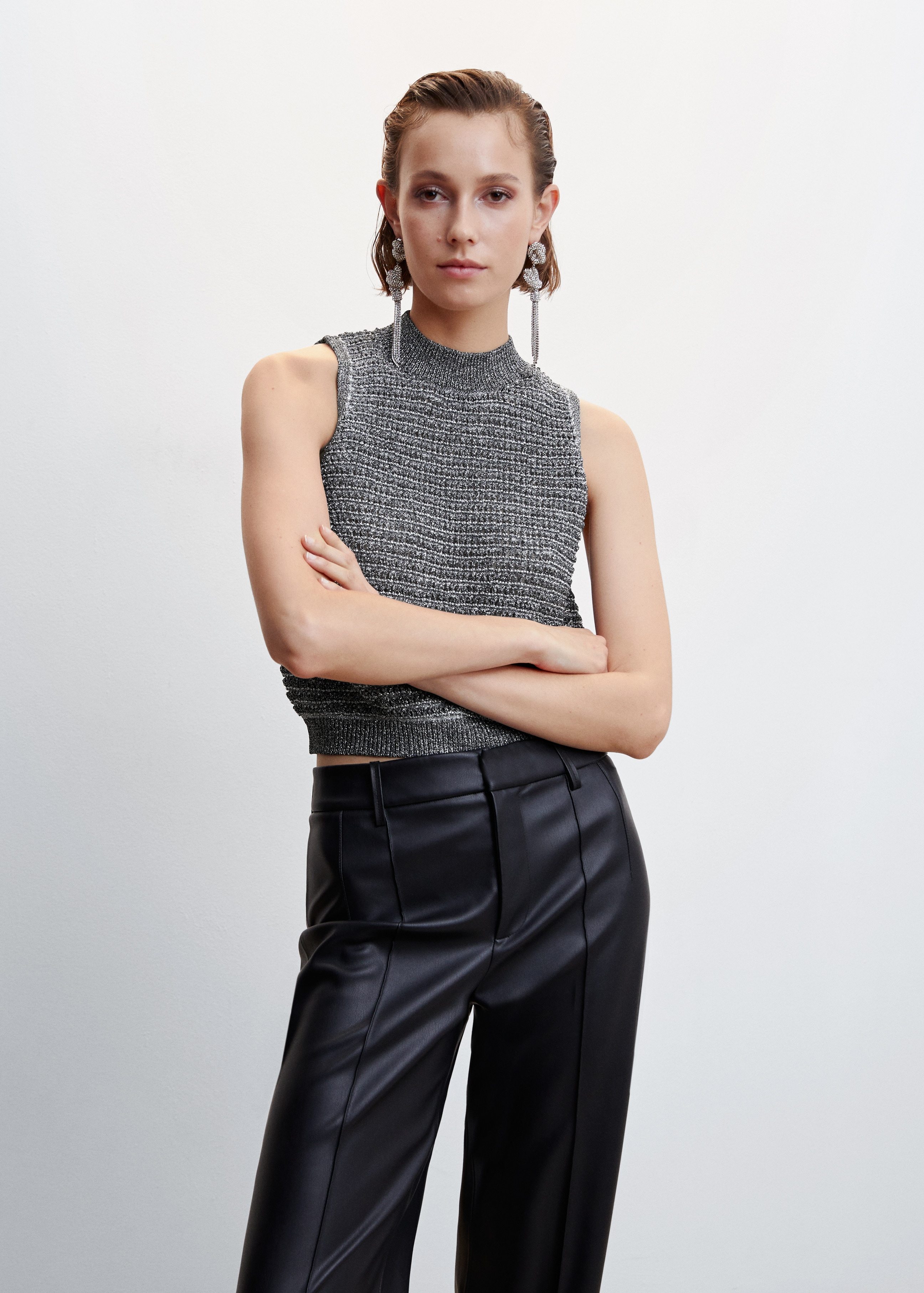 Lurex knitted top