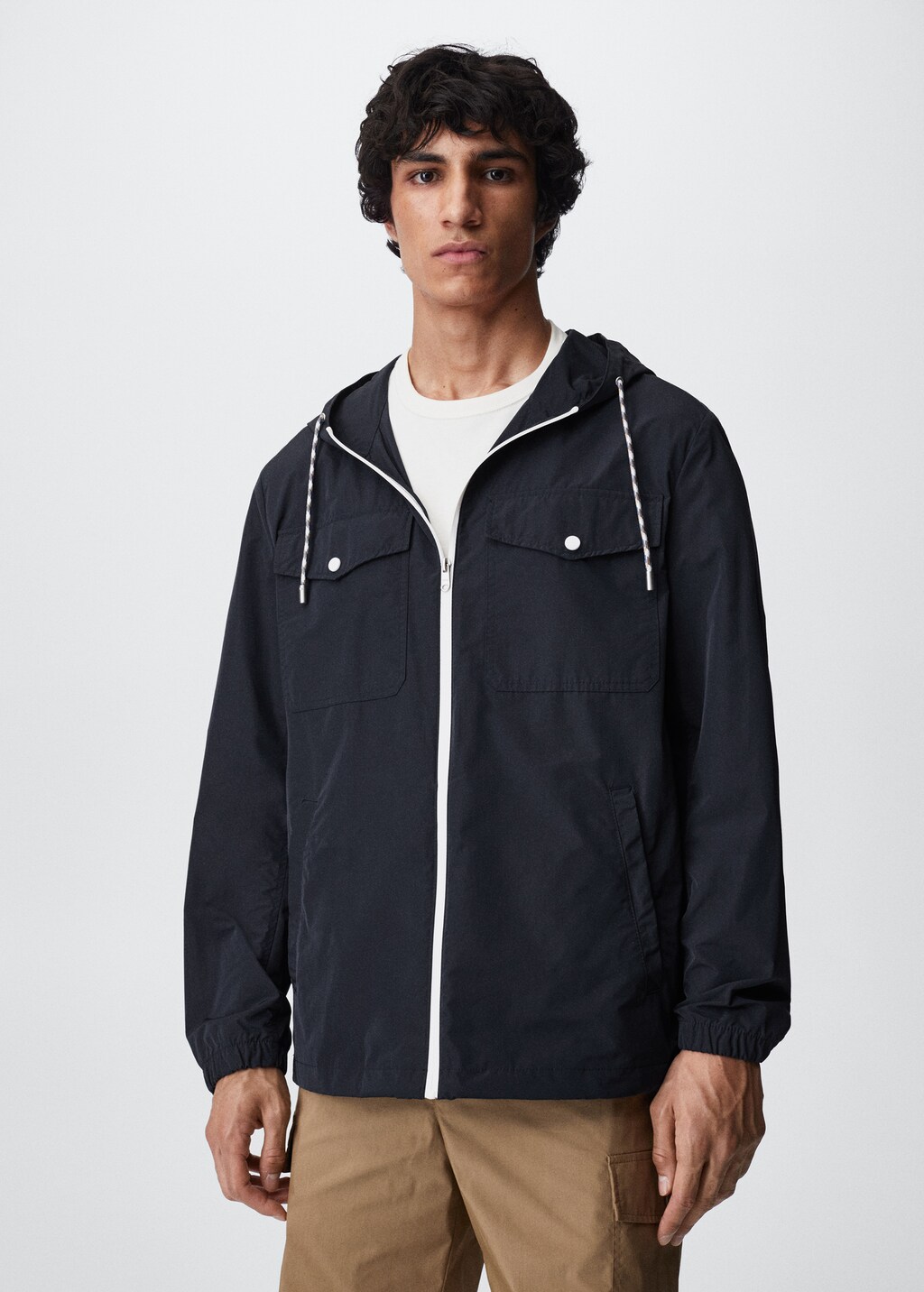 Raincoat hooded jacket - Medium plane