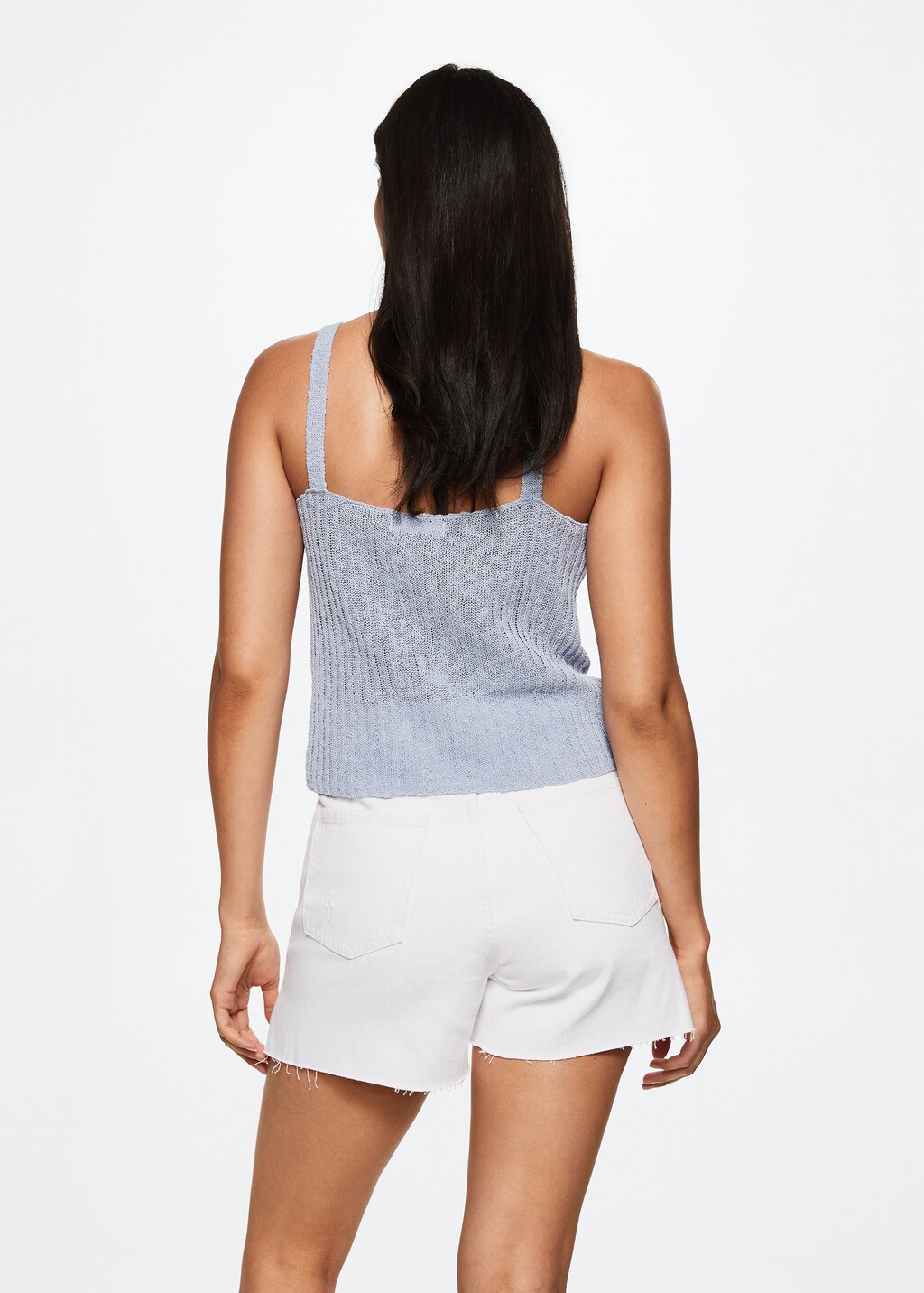 Ribbed knit top - Reverse of the article