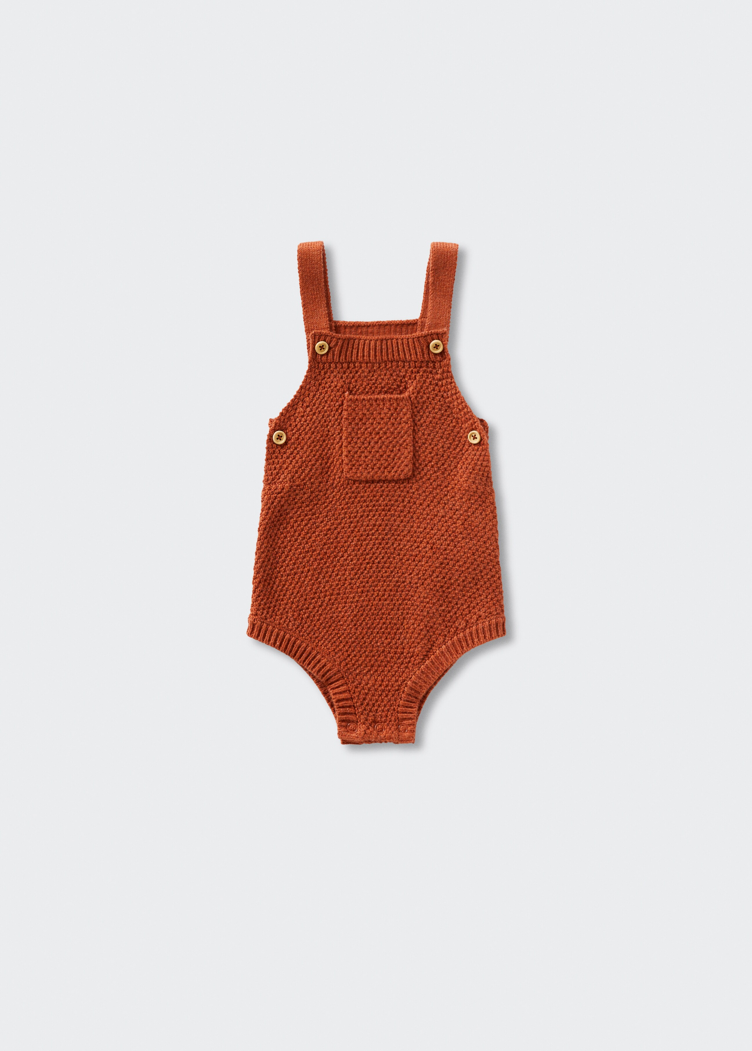 Cotton knit dungarees - Article without model
