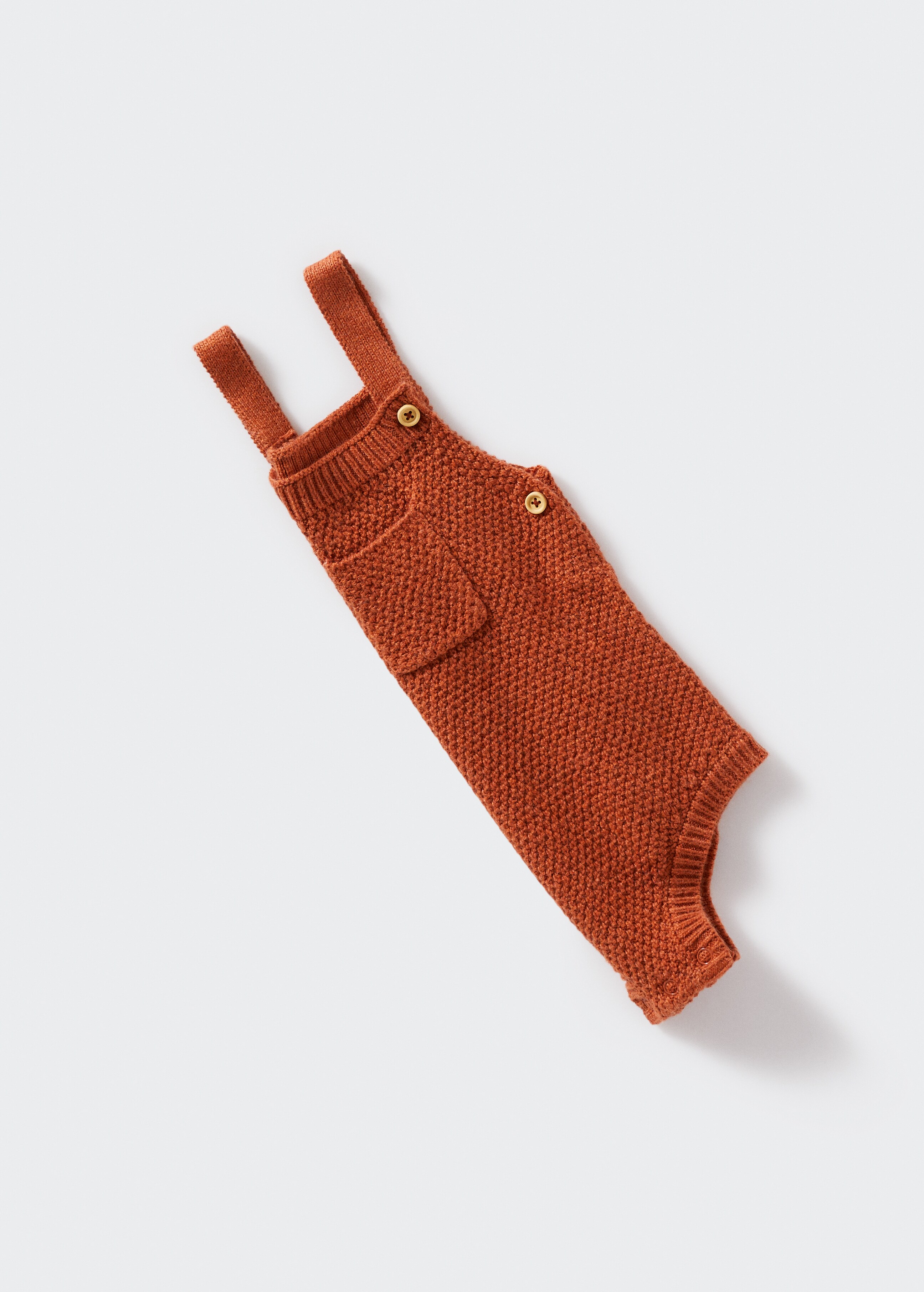 Cotton knit dungarees - Details of the article 8