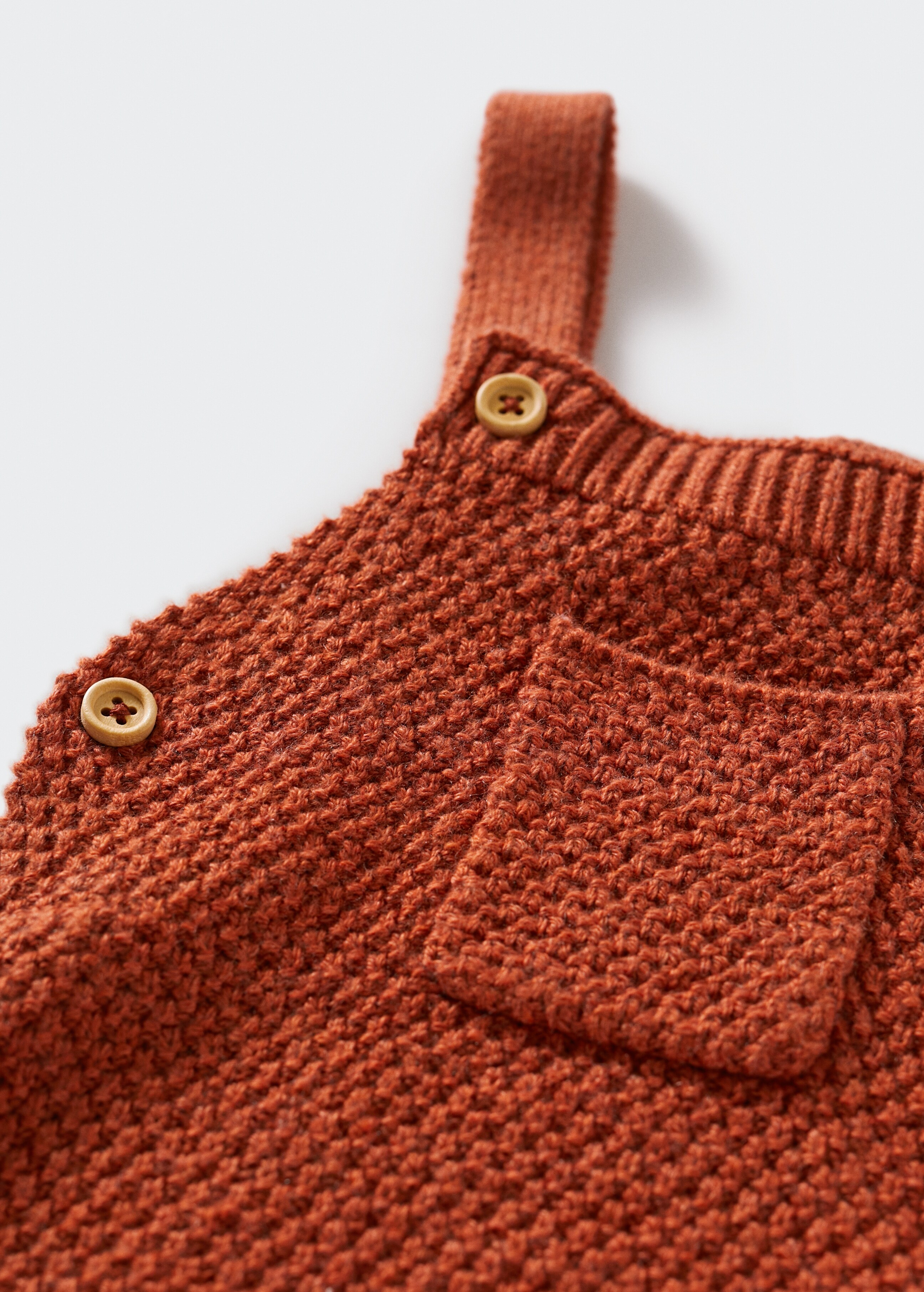 Cotton knit dungarees - Details of the article 9