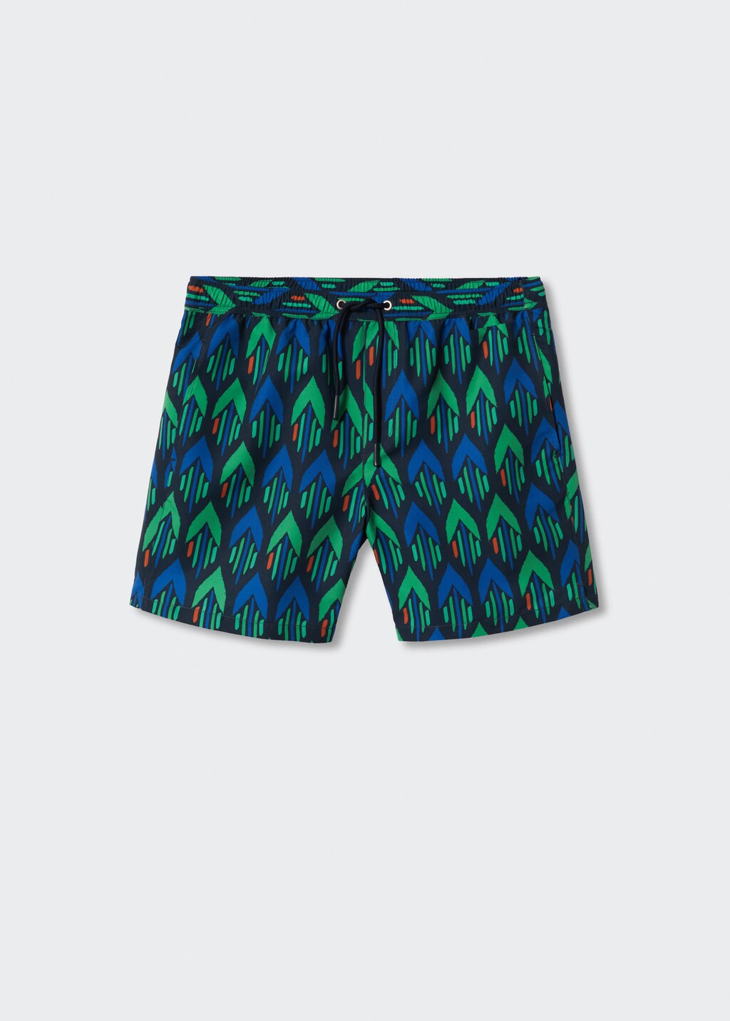 Hawaiian print swimming trunks - Article without model