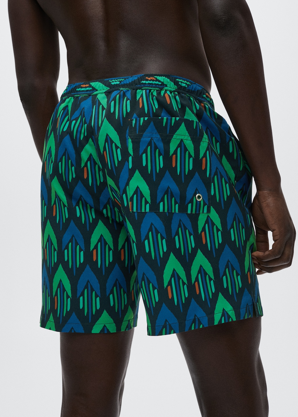 Hawaiian print swimming trunks - Details of the article 2