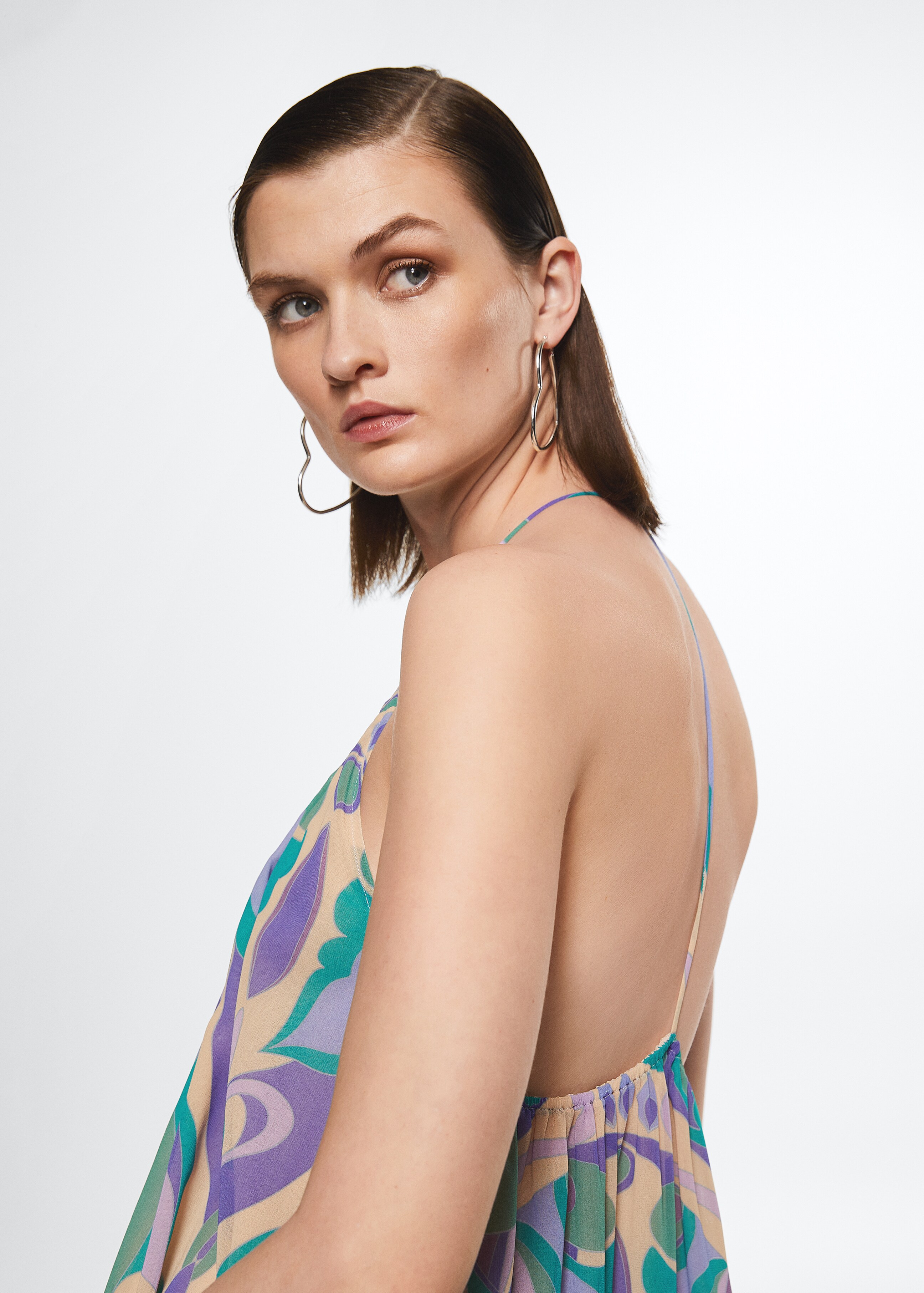 Open back printed dress - Details of the article 6