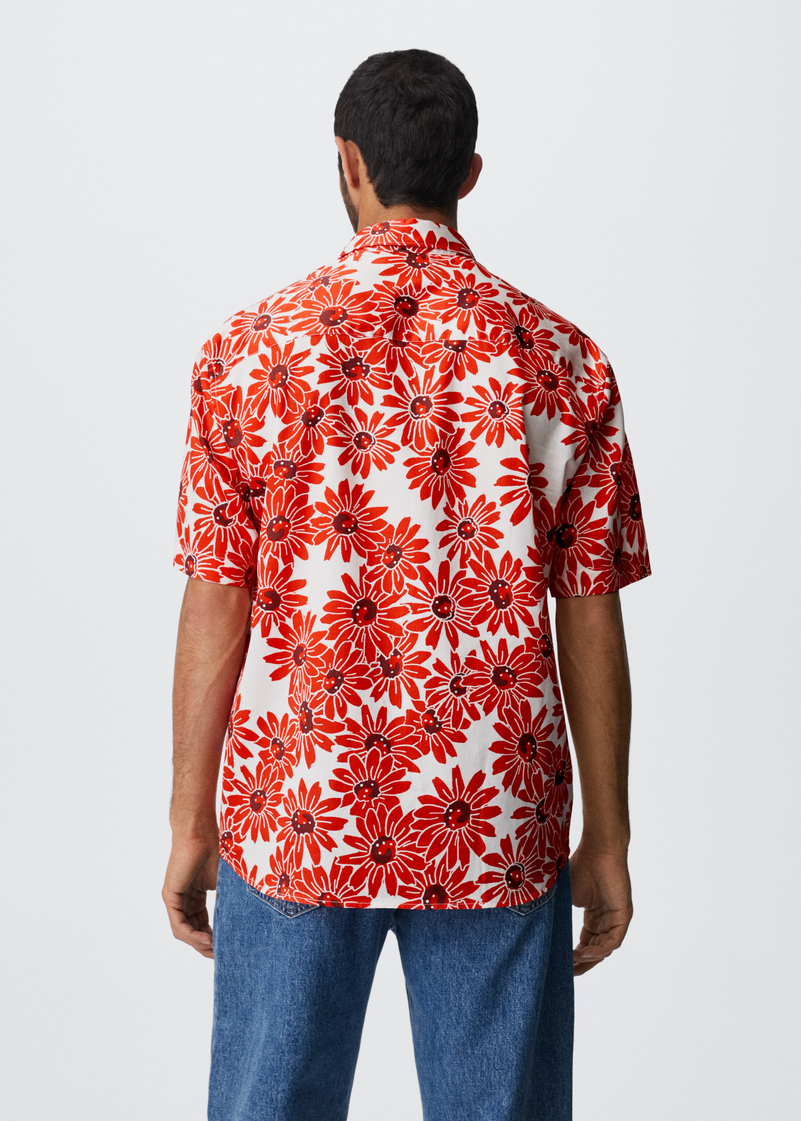 Floral print shirt - Reverse of the article