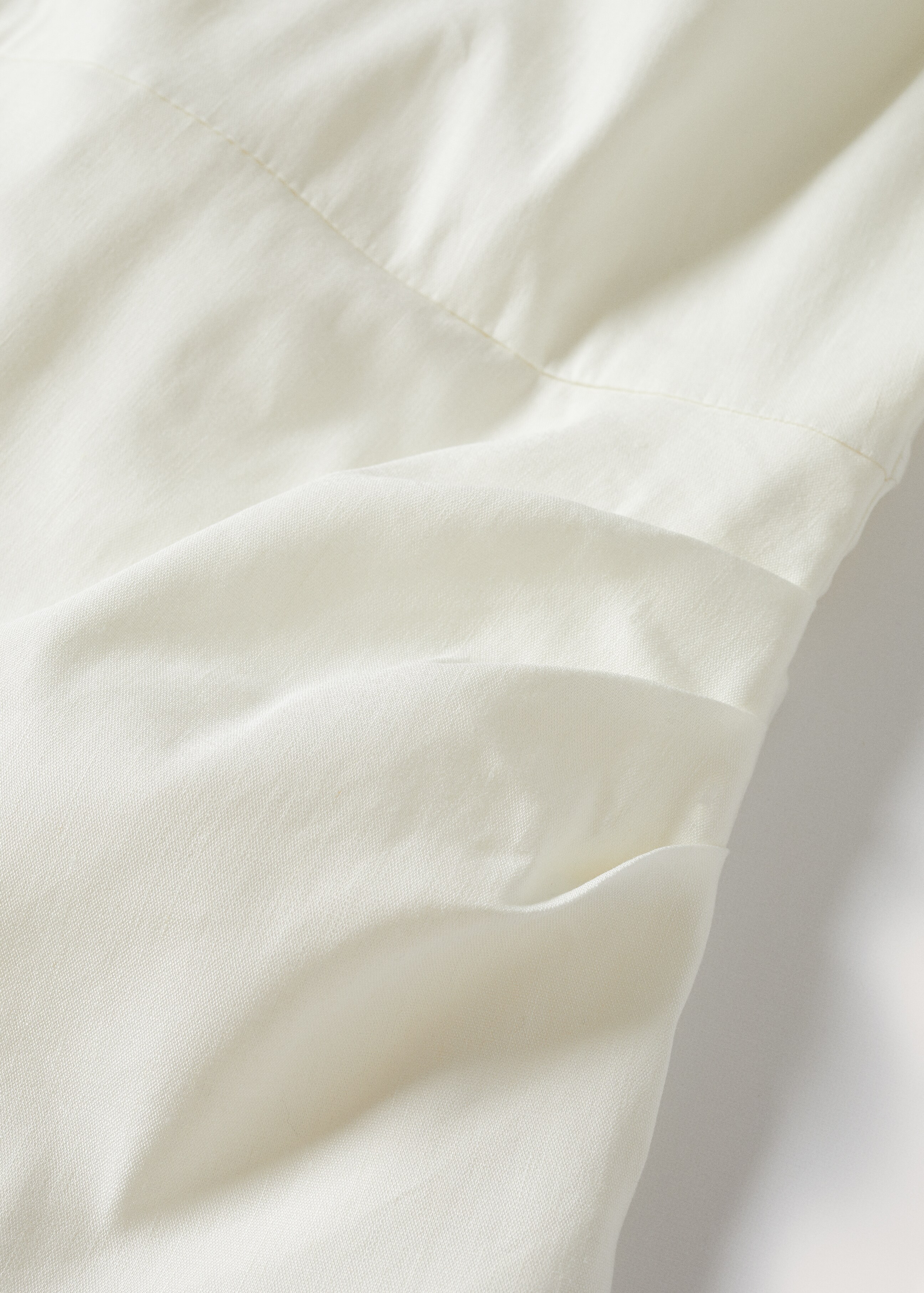 Pleated linen-blend dress - Details of the article 8