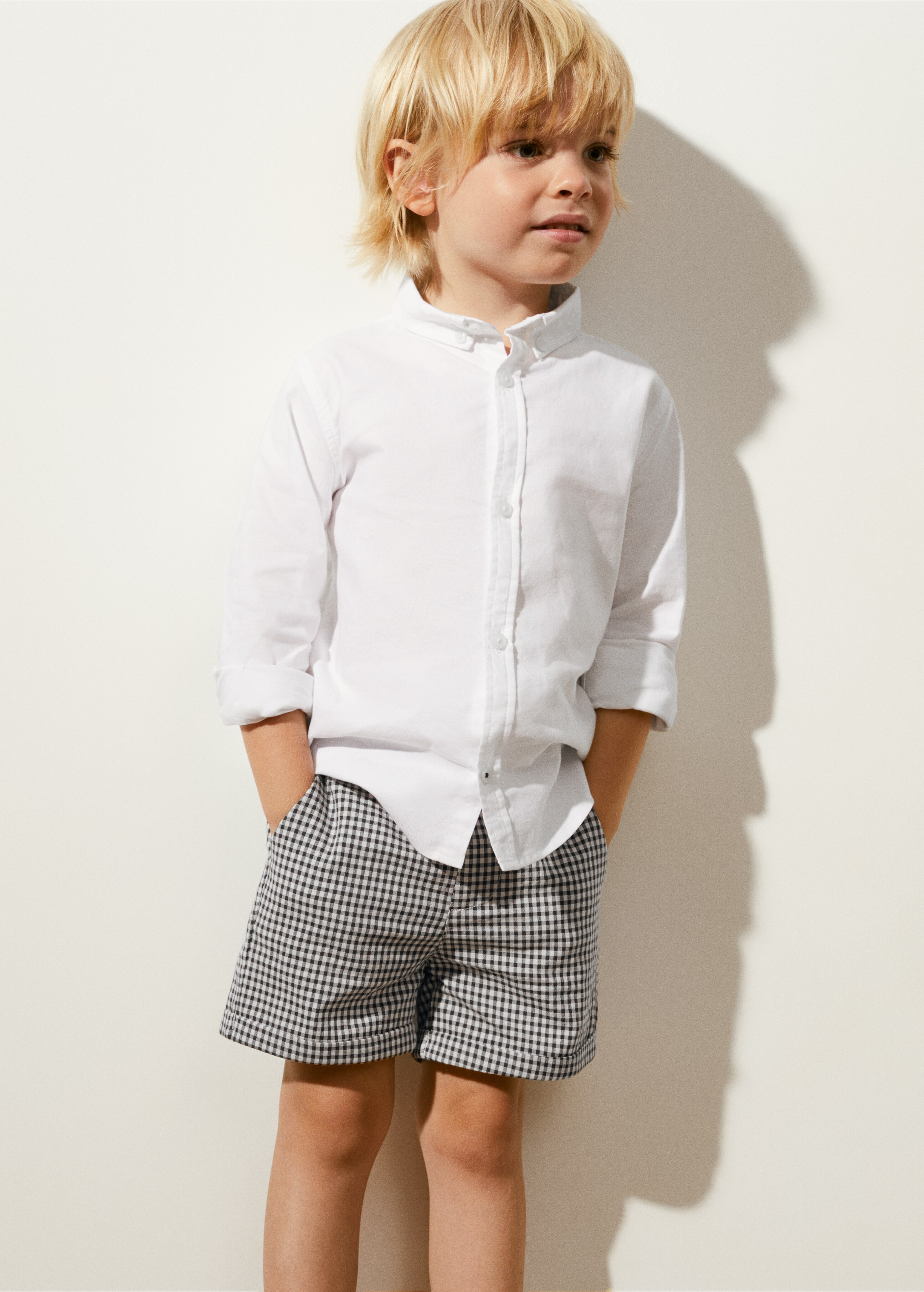Gingham check shorts - Details of the article 1