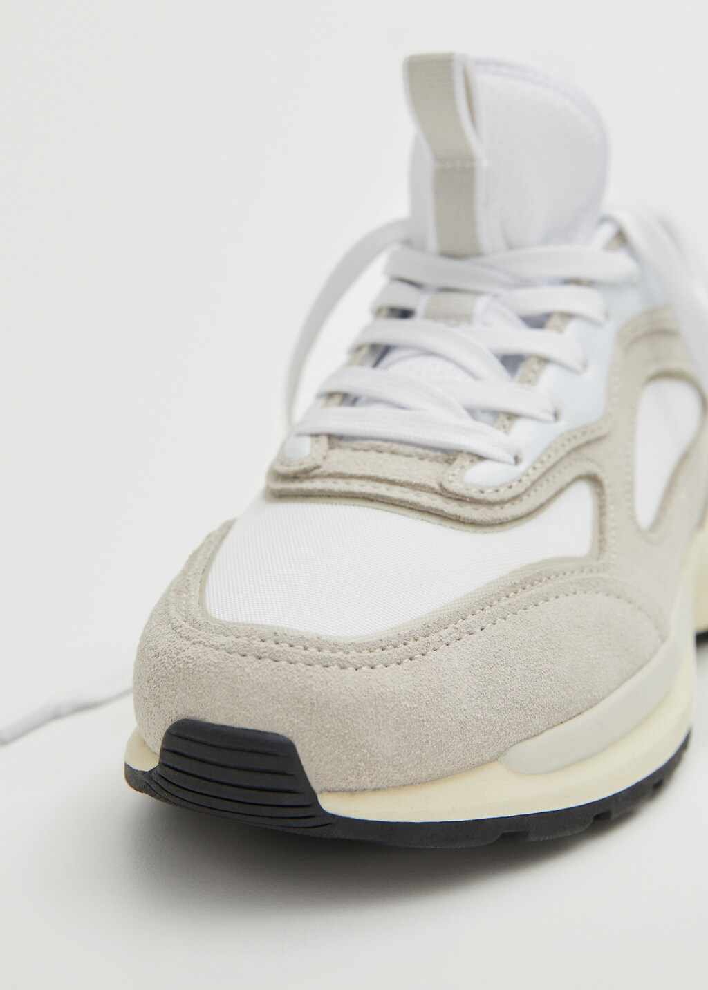 Combined suede trainers - Details of the article 4