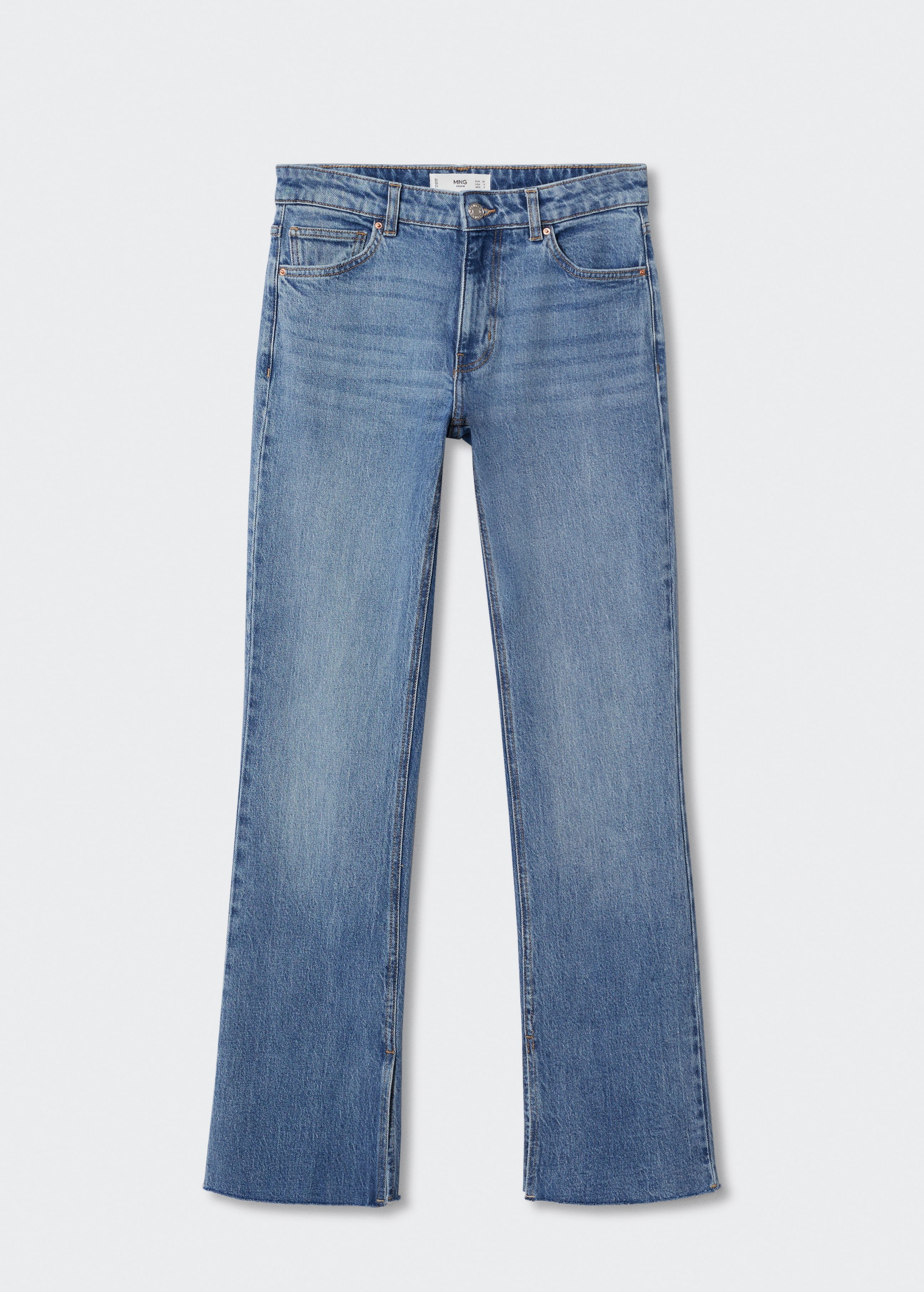 Gerade Jeans mit Seitenschlitz - Artikel ohne Model