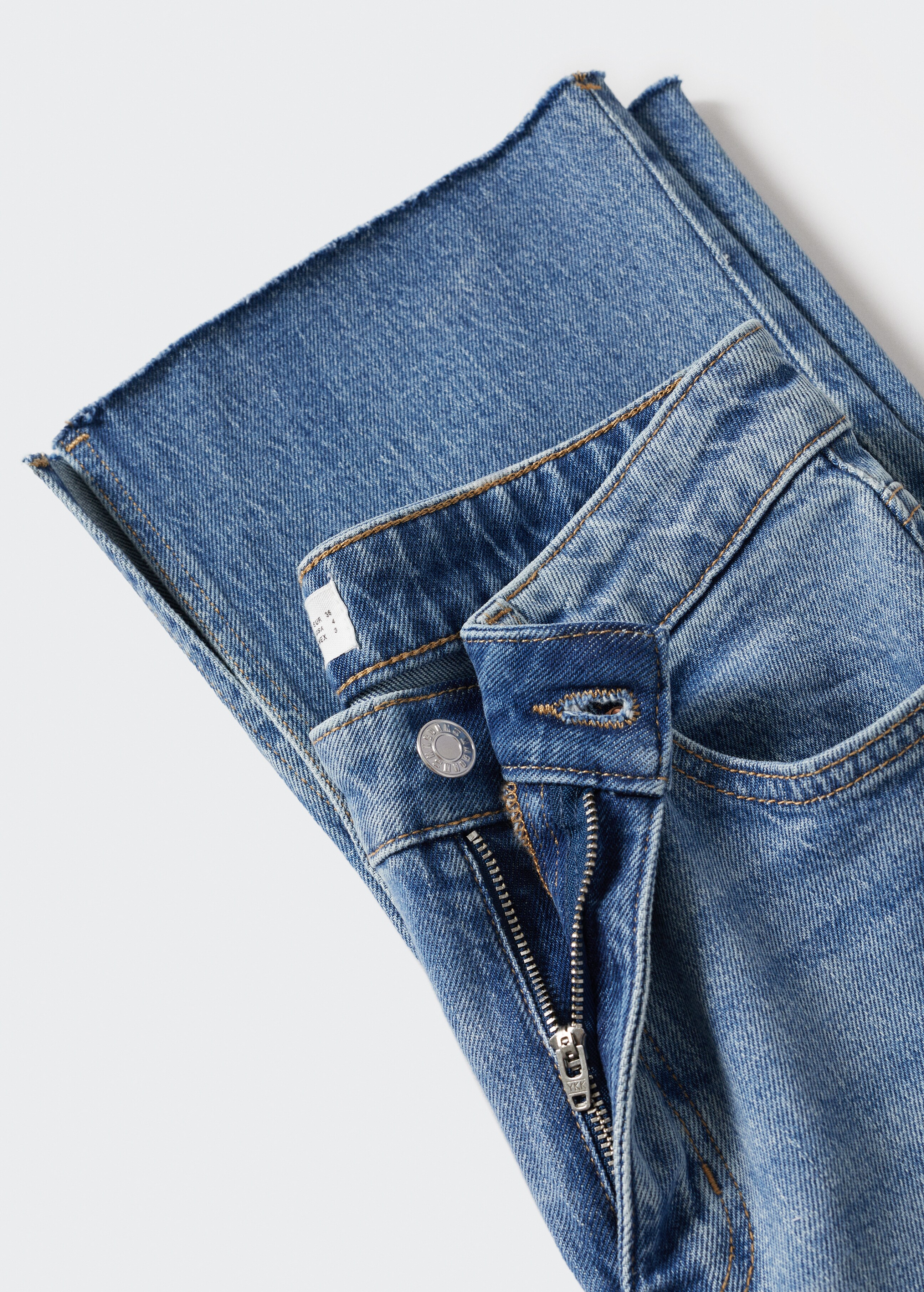 Jeans rectos abertura lateral - Detalle del artículo 8