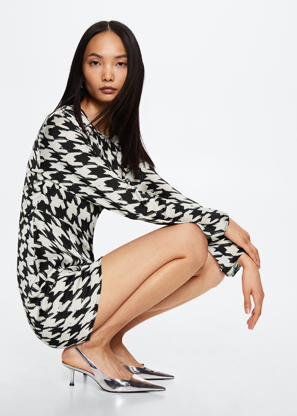 Houndstooth dress - Details of the article 1