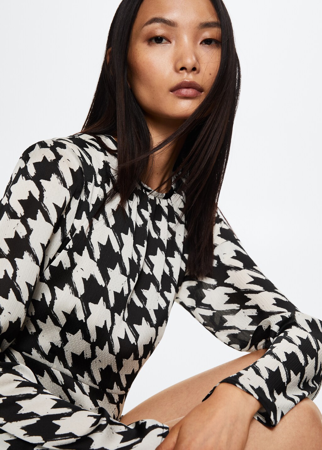 Houndstooth dress - Details of the article 2