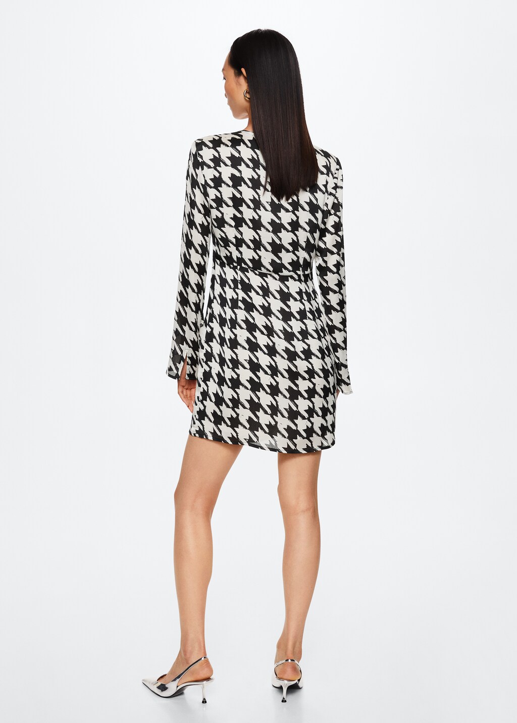 Houndstooth dress - Reverse of the article