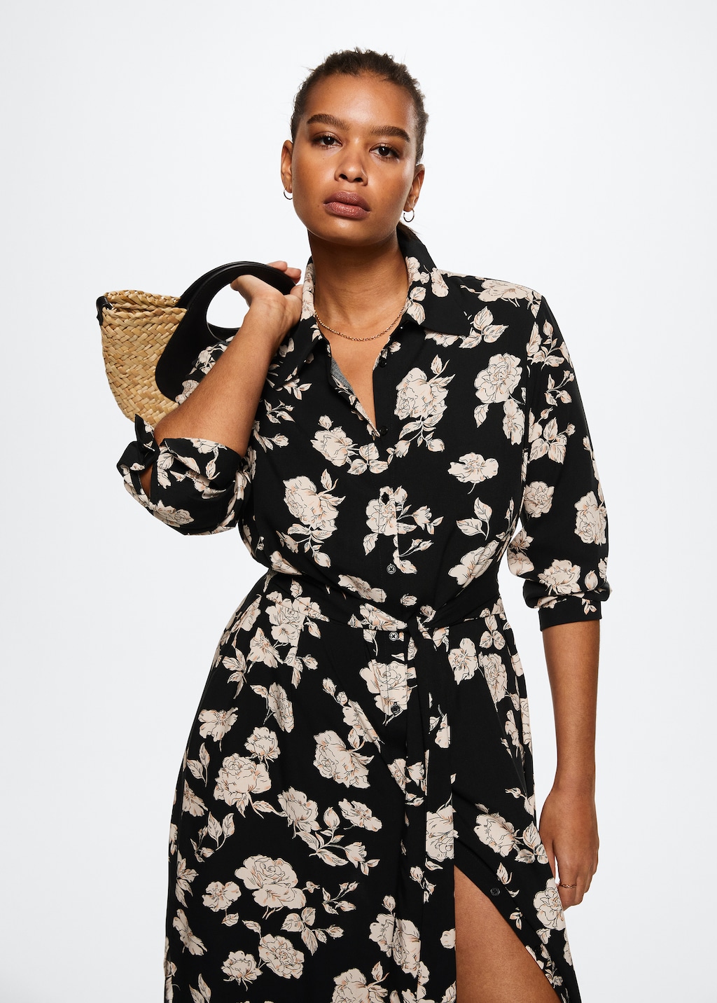 Printed shirt dress Women MANGO OUTLET USA