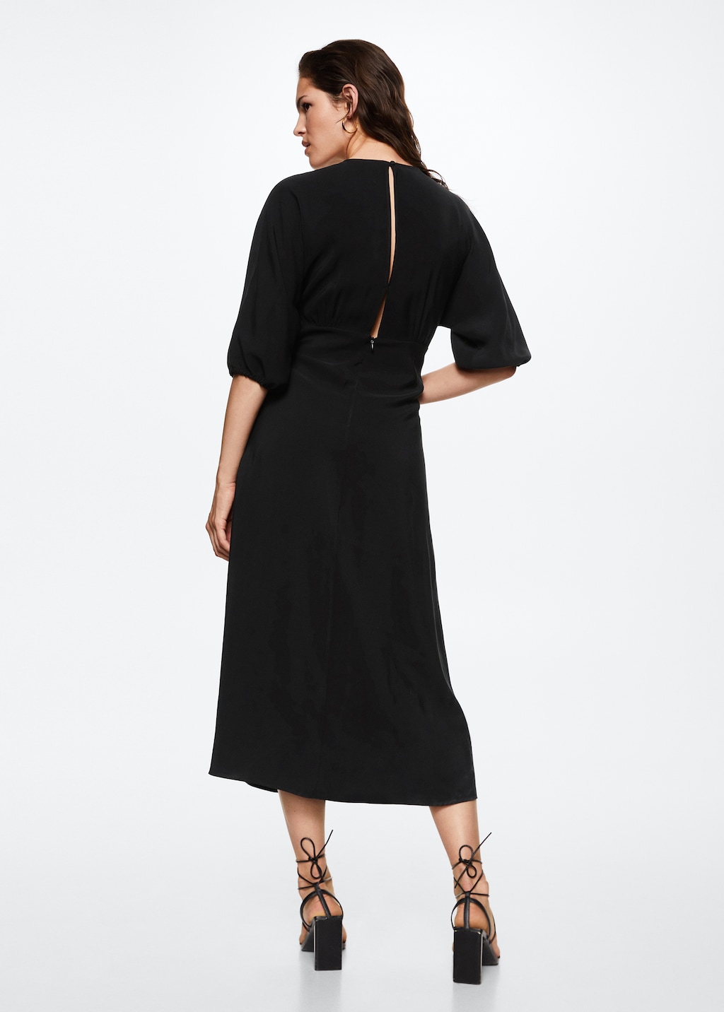 Mango buttoned midi dress hotsell