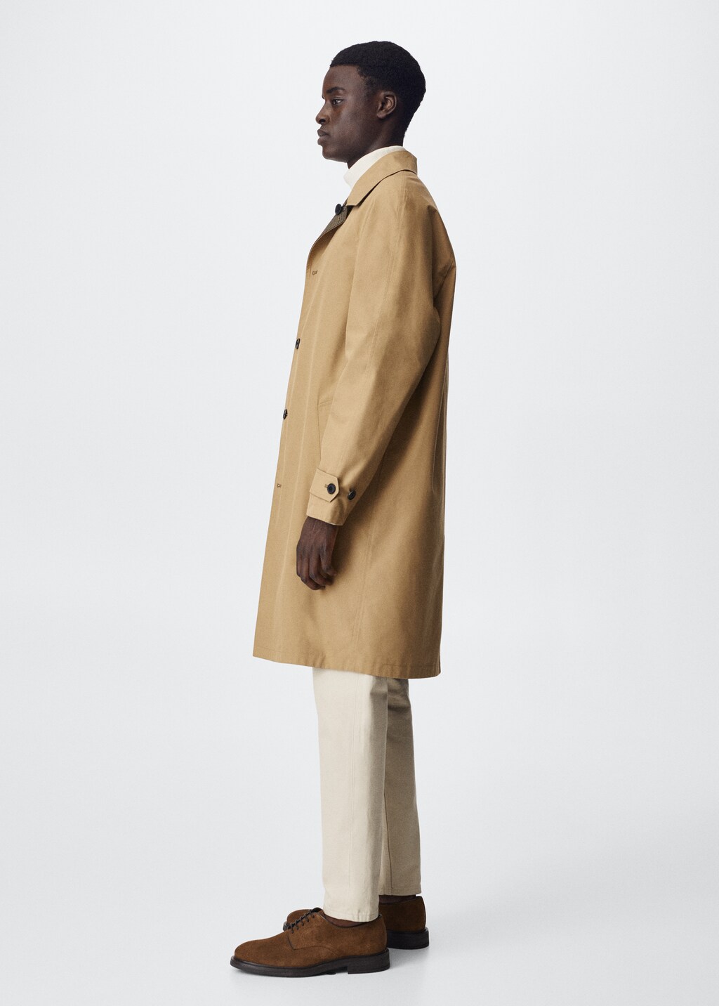 Reversible water-repellent trench coat - Details of the article 3