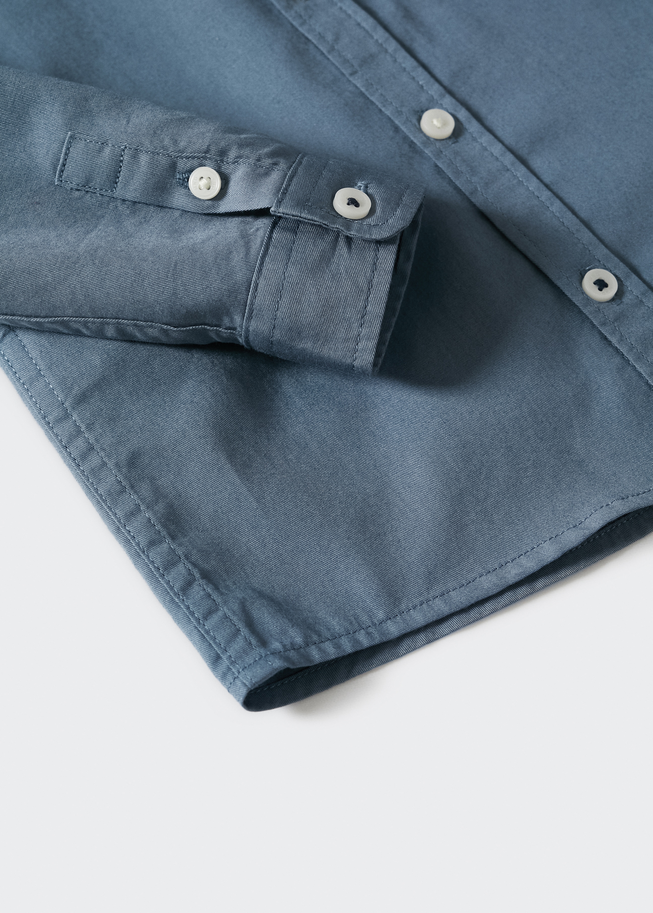 Chest-pocket cotton shirt - Details of the article 8