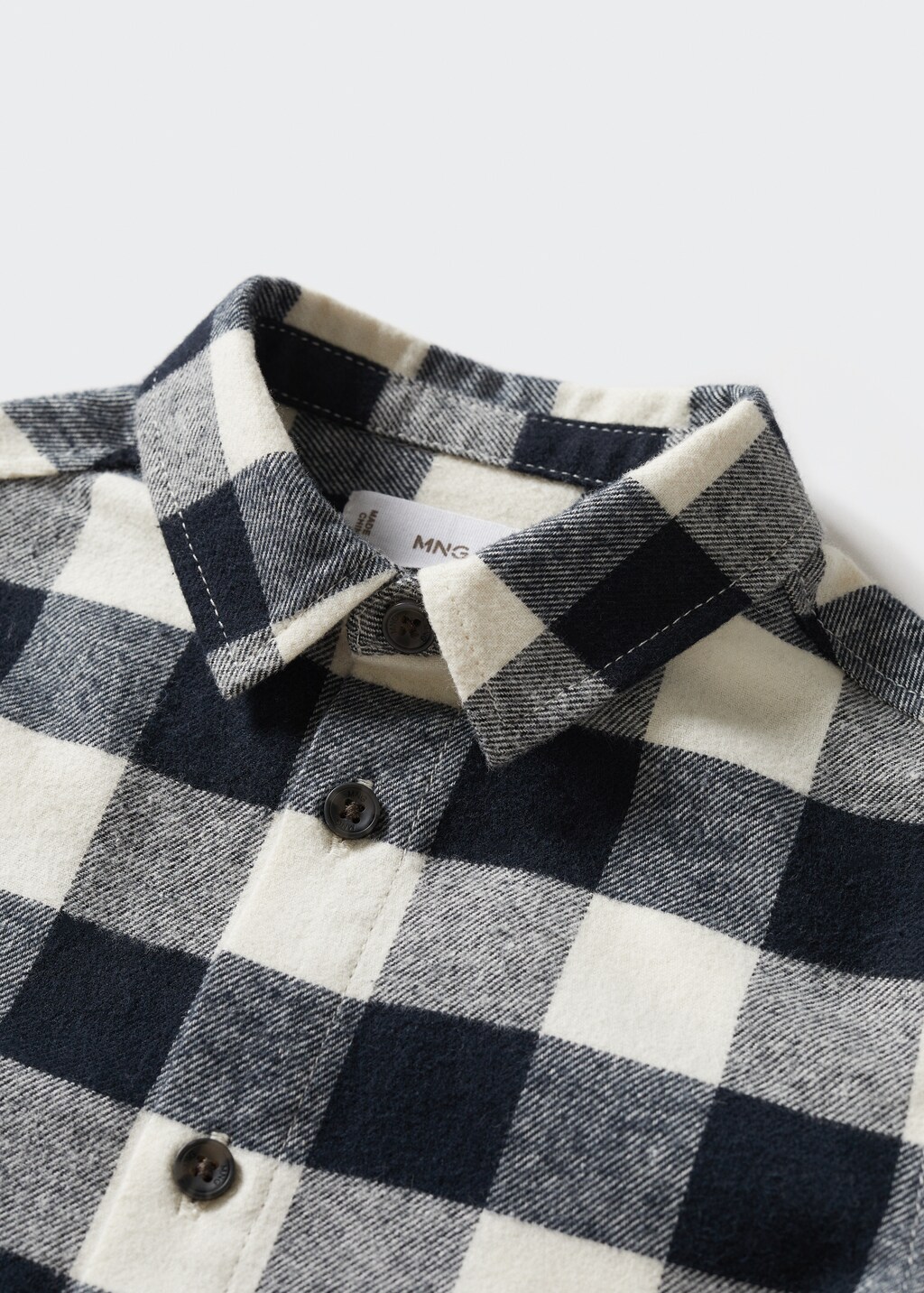 Check cotton shirt - Details of the article 8