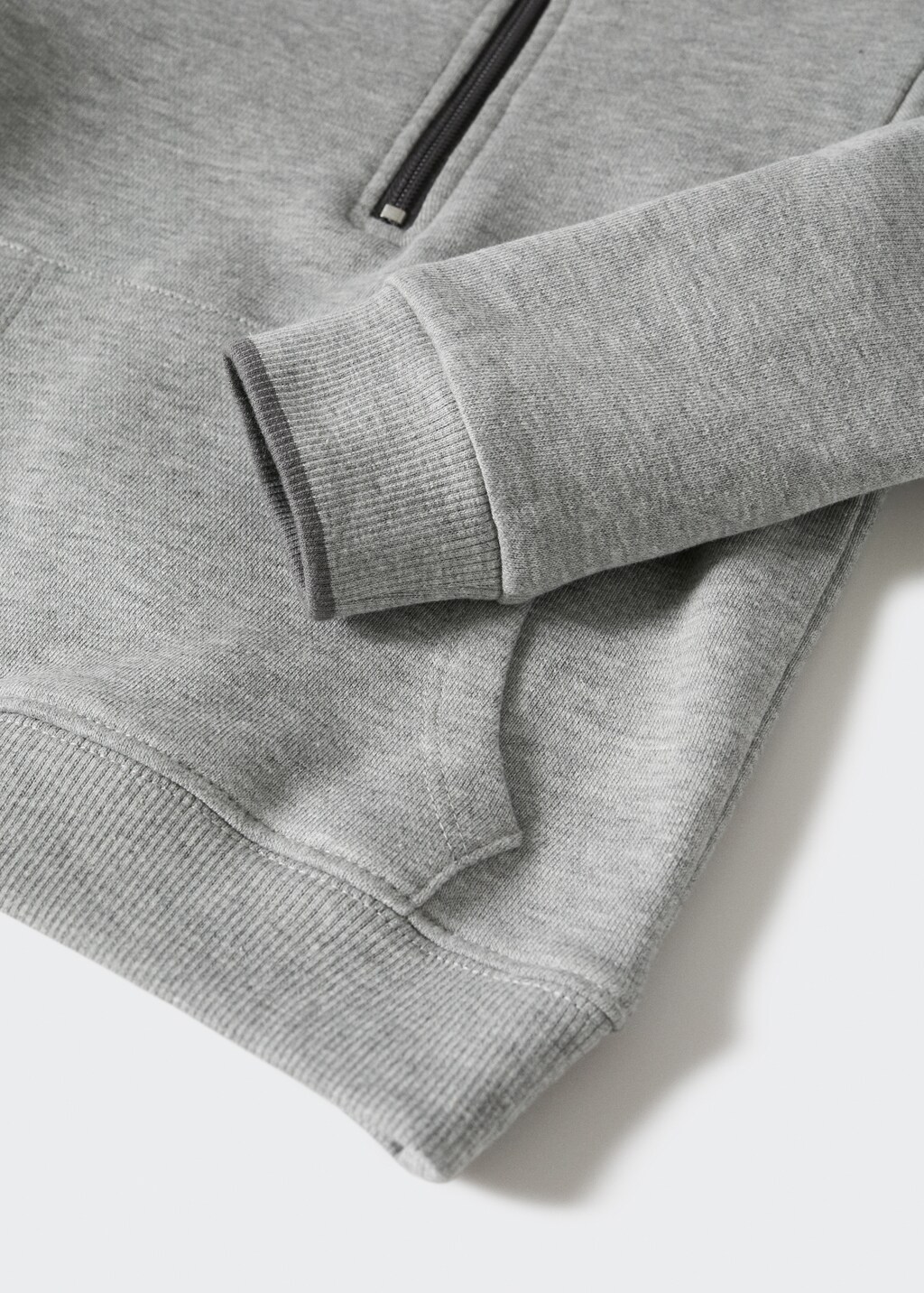 Zipper cotton sweater - Details of the article 8