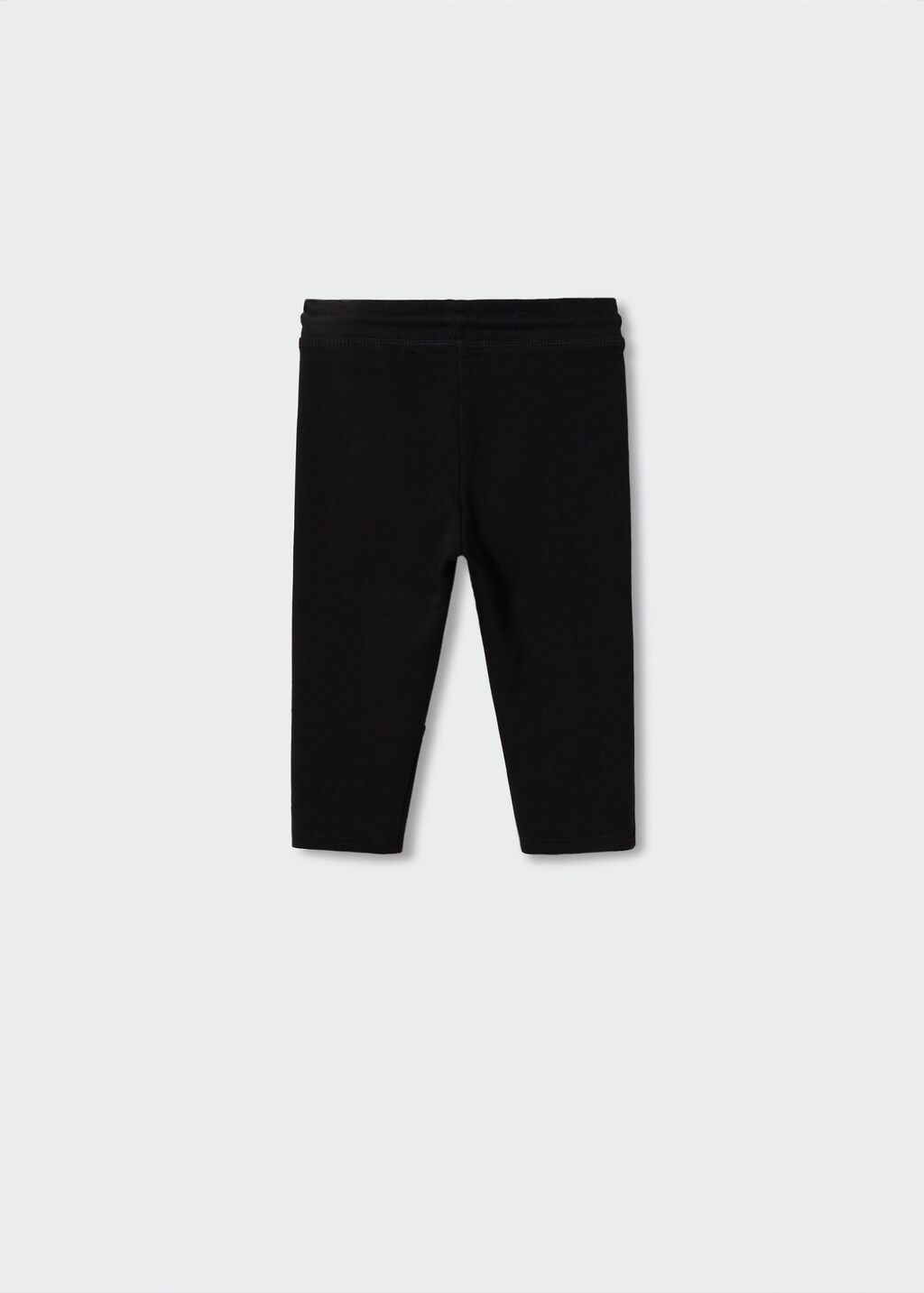 Cotton jogger-style trousers - Reverse of the article