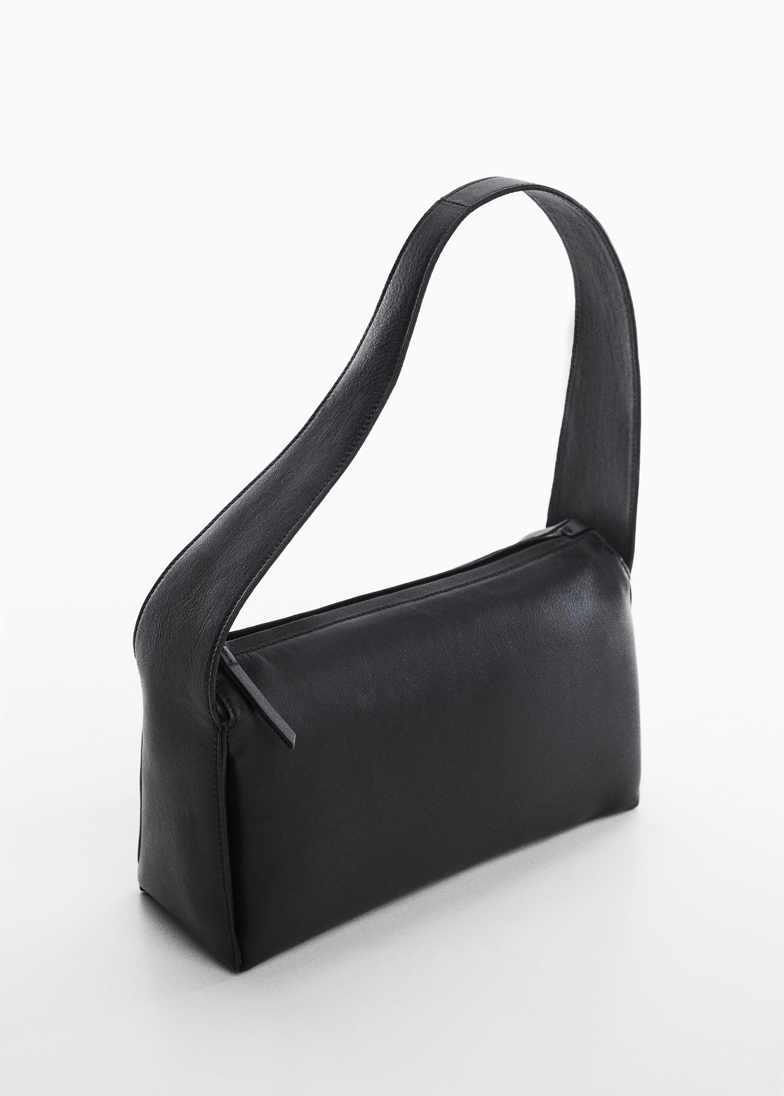 Leather shoulder bag - Medium plane