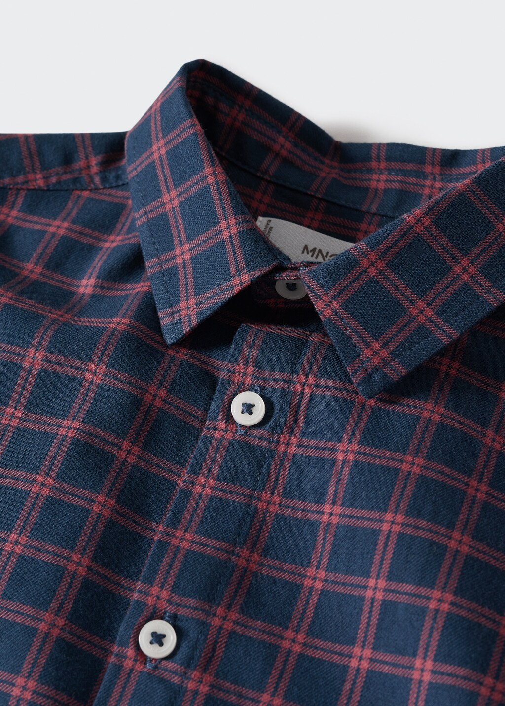 Check cotton shirt - Details of the article 8