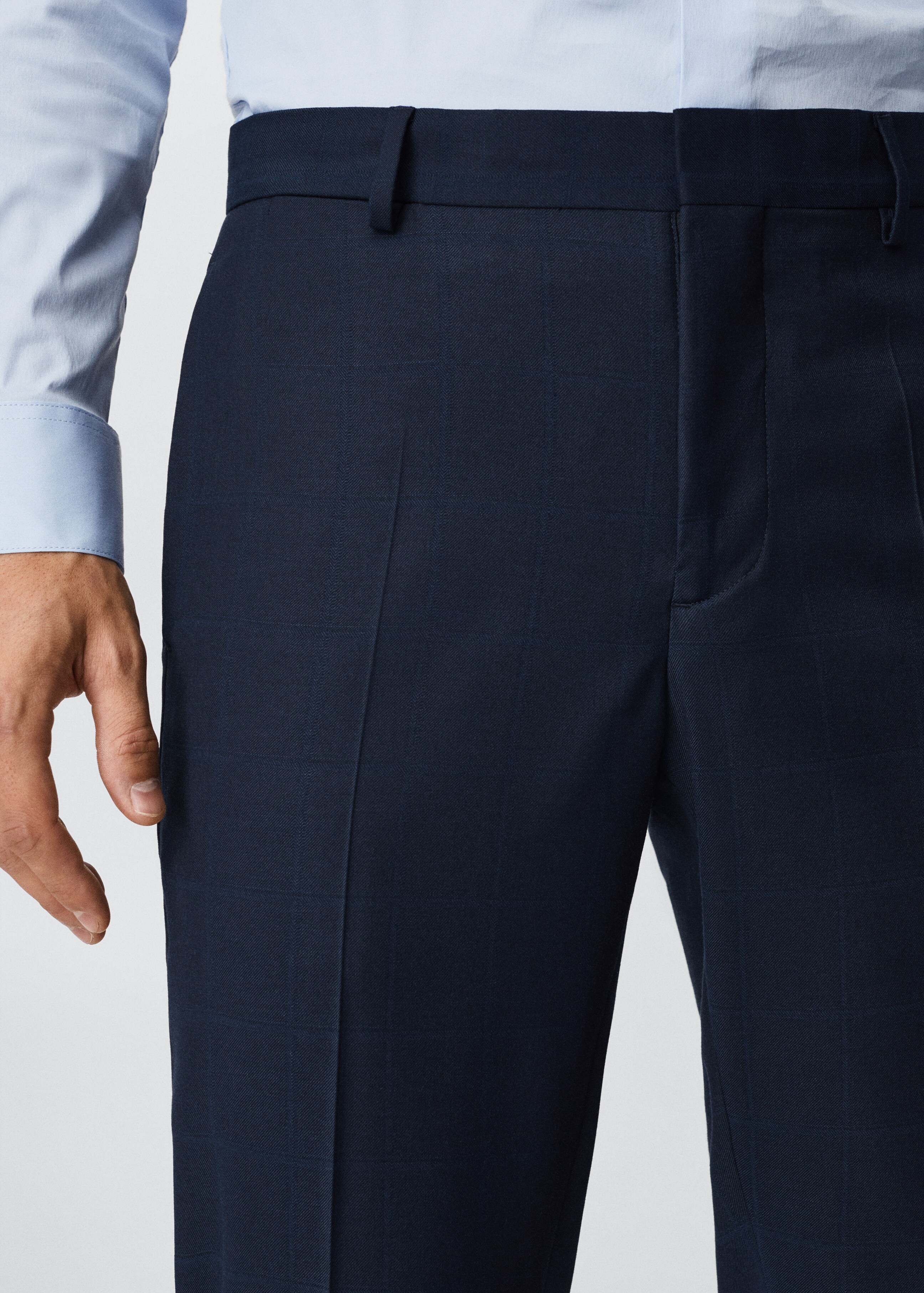 Super slim fit suit trousers - Details of the article 1