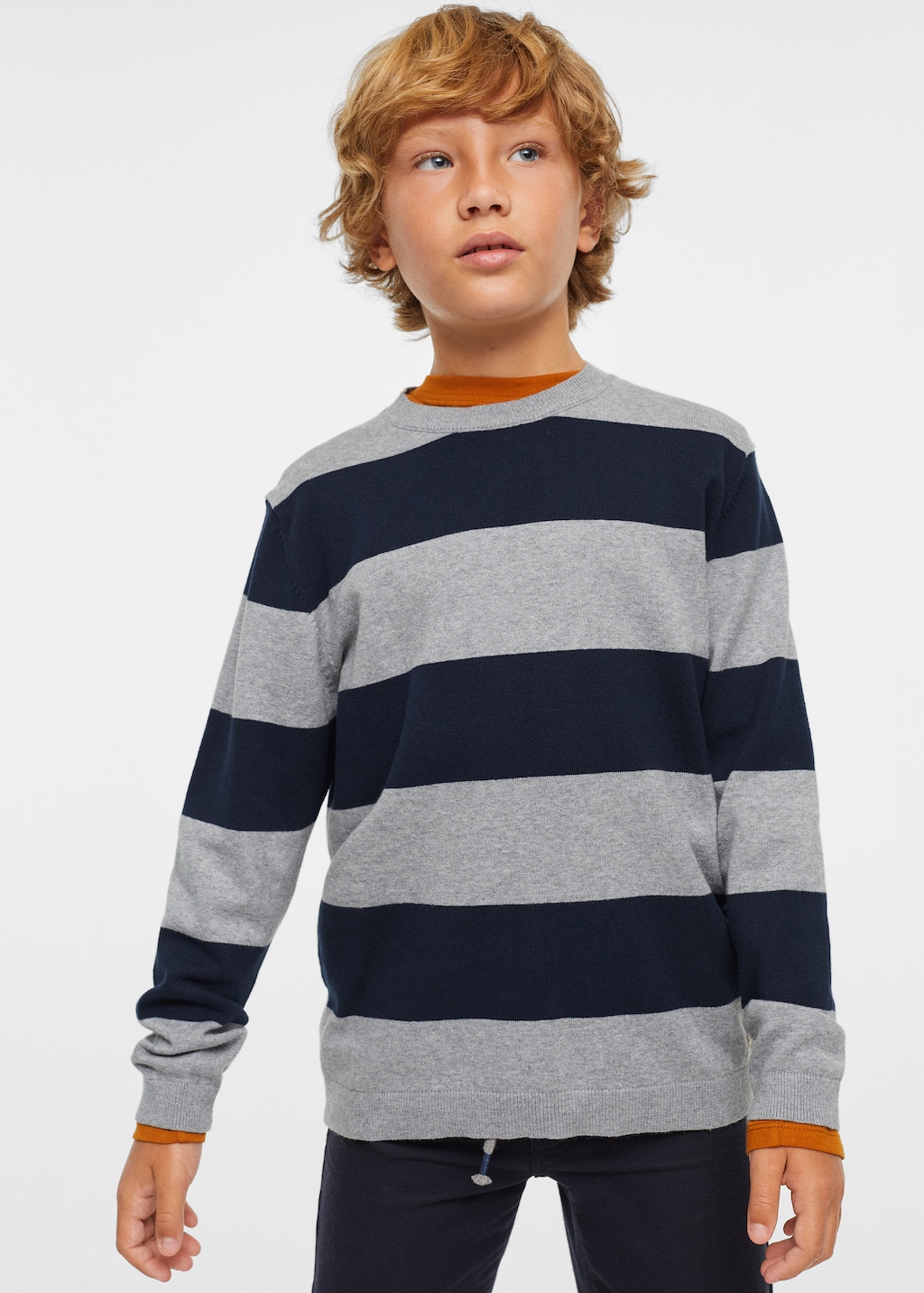 Striped knit sweater - Medium plane