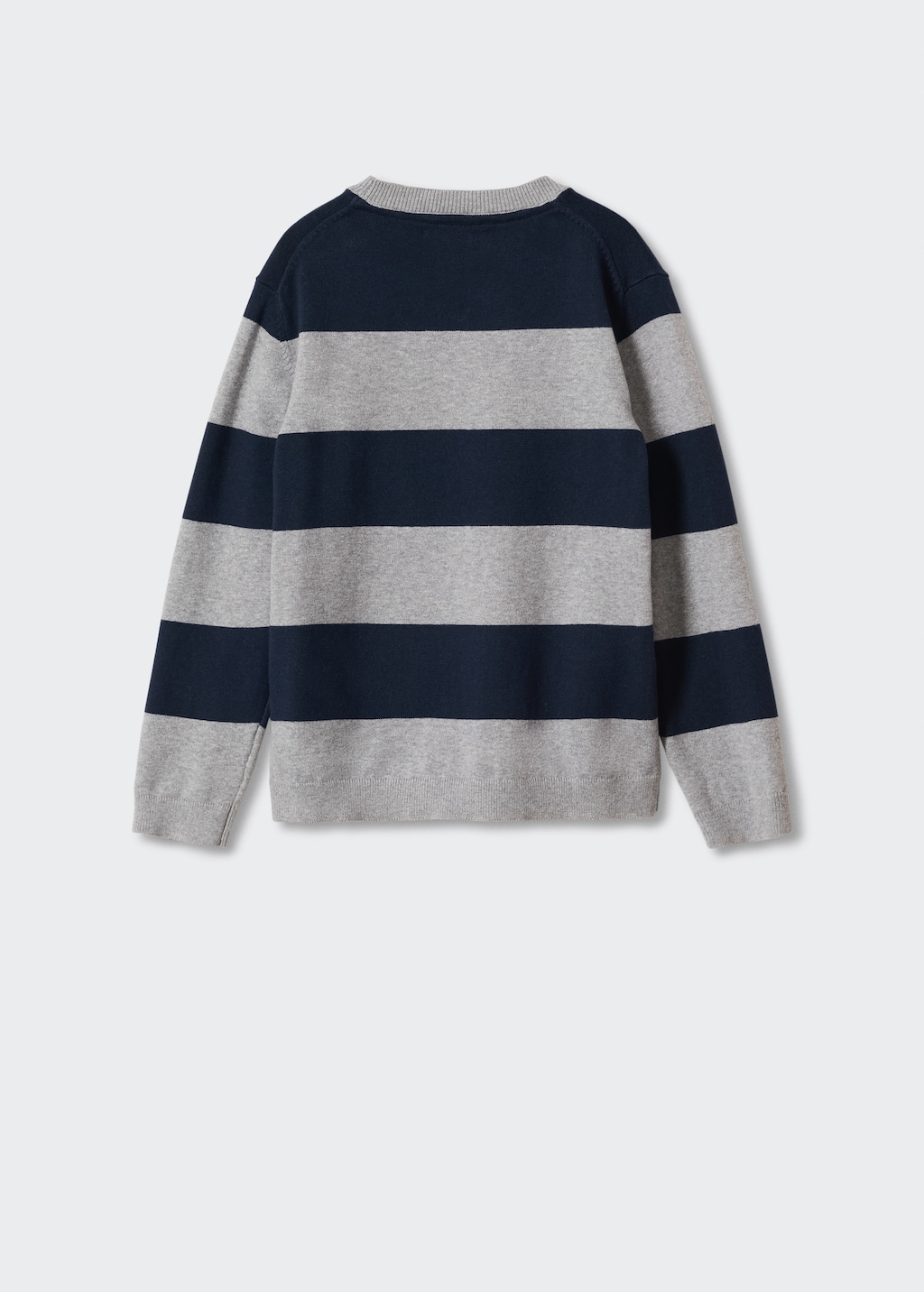 Striped knit sweater - Reverse of the article