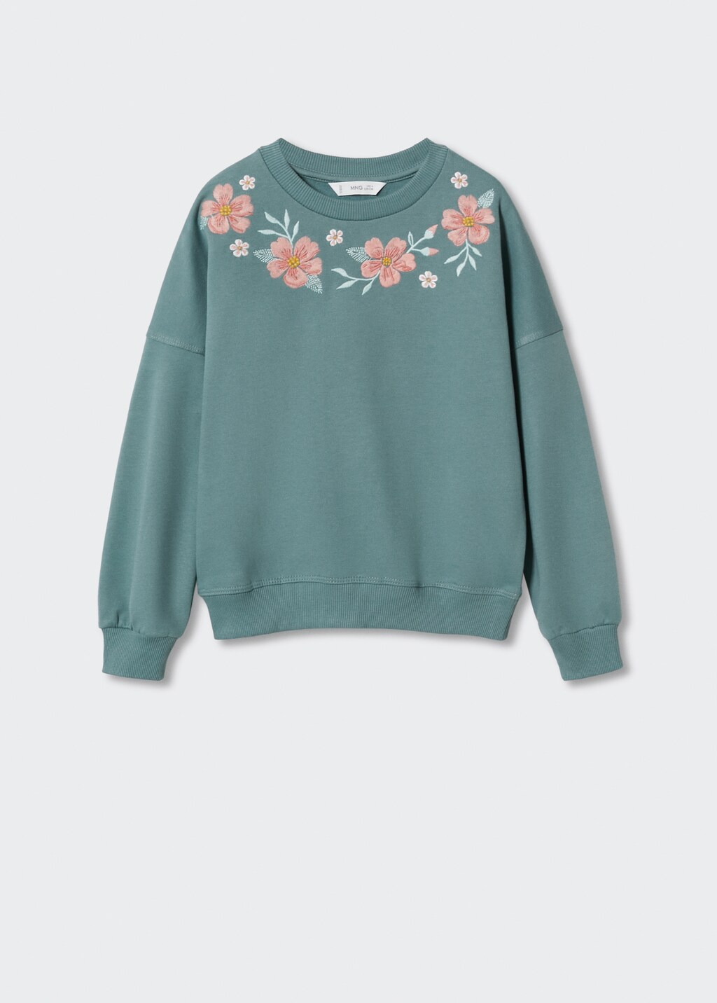 Floral embroidered sweatshirt - Article without model